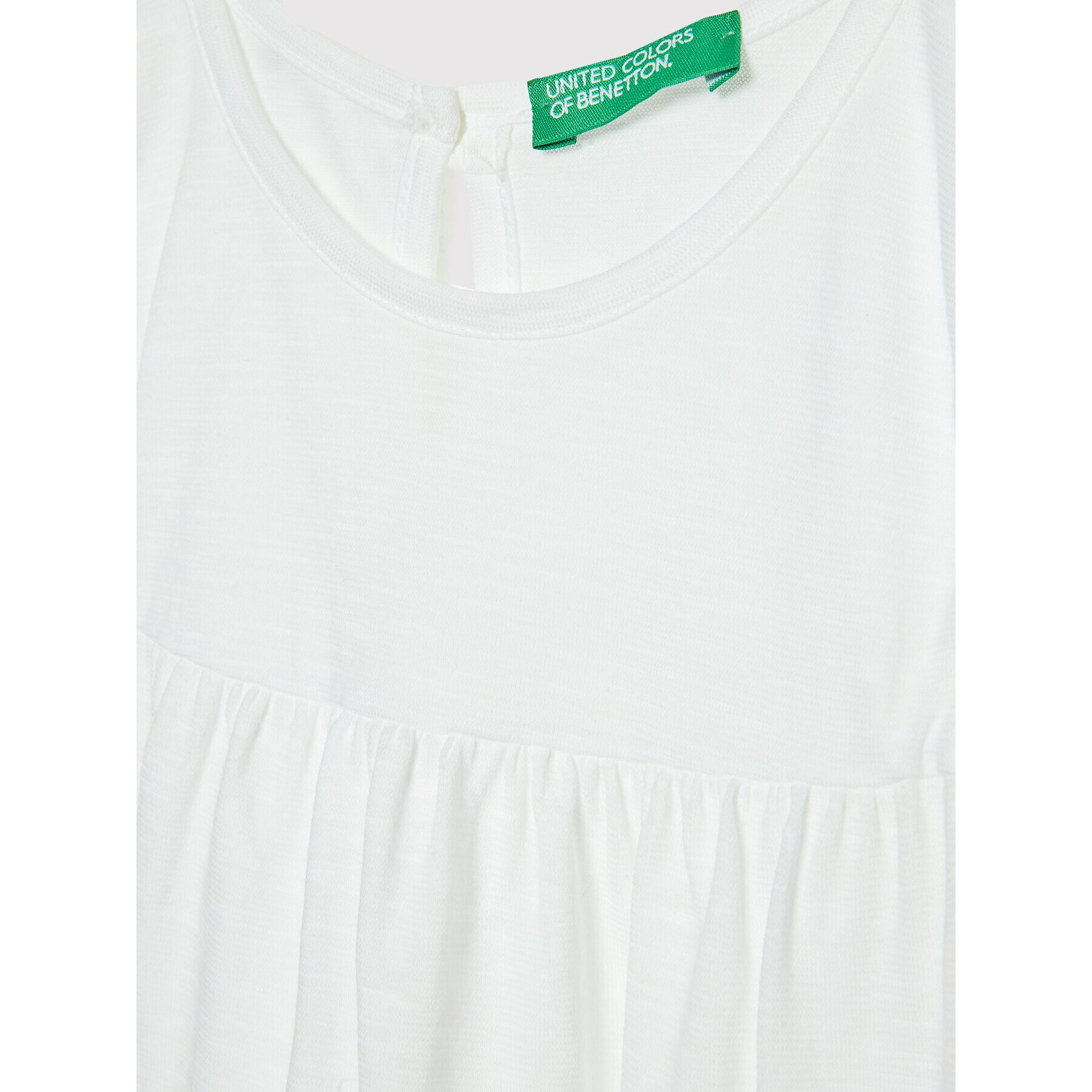 United Colors Of Benetton Rochie de vară 3Z7QGV002 Alb Regular Fit - Pled.ro