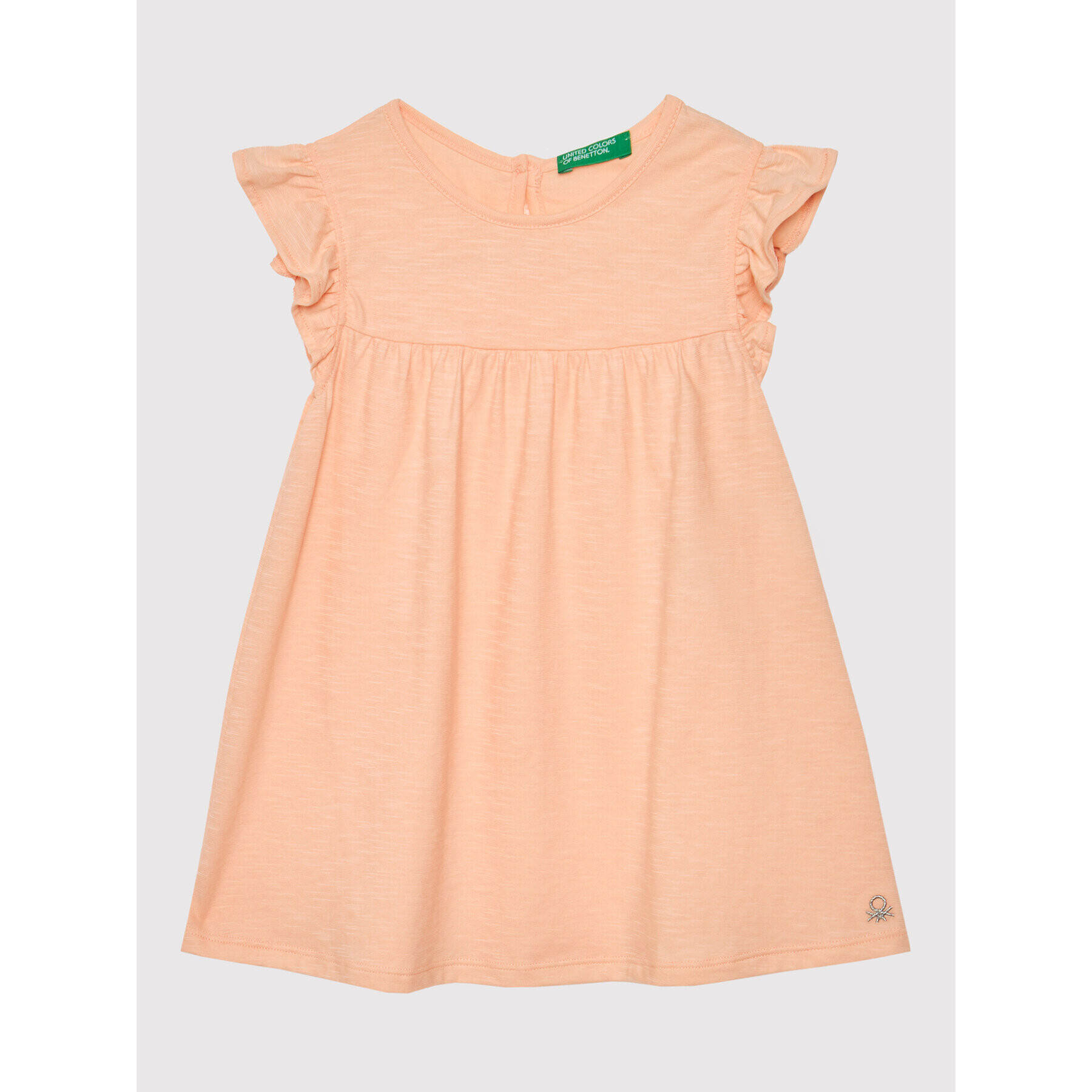 United Colors Of Benetton Rochie de vară 3Z7QGV002 Portocaliu Regular Fit - Pled.ro