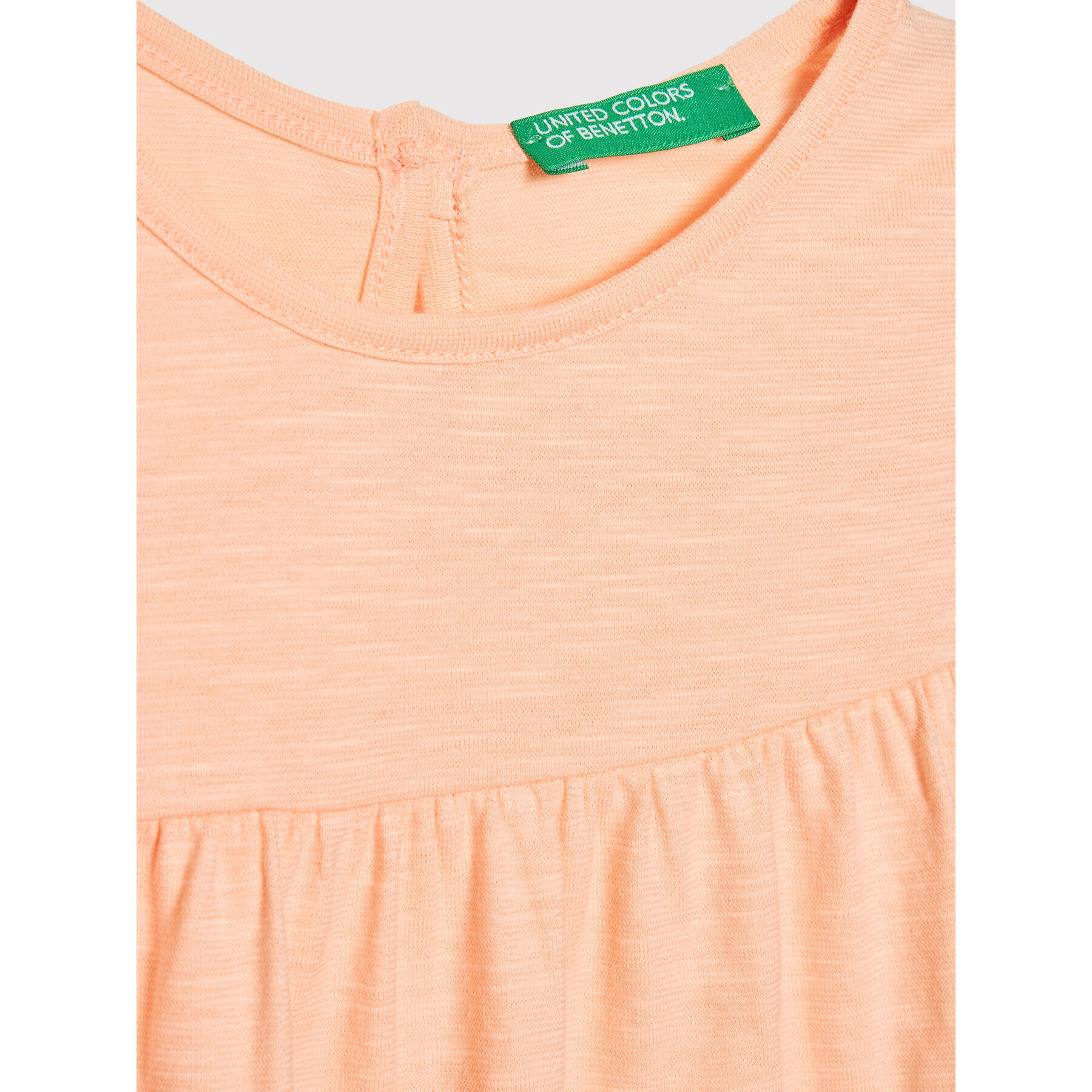 United Colors Of Benetton Rochie de vară 3Z7QGV002 Portocaliu Regular Fit - Pled.ro