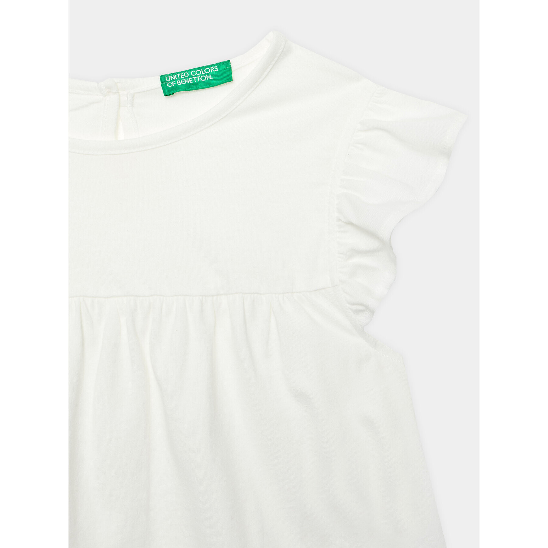 United Colors Of Benetton Rochie de zi 3096GV00H Alb Regular Fit - Pled.ro