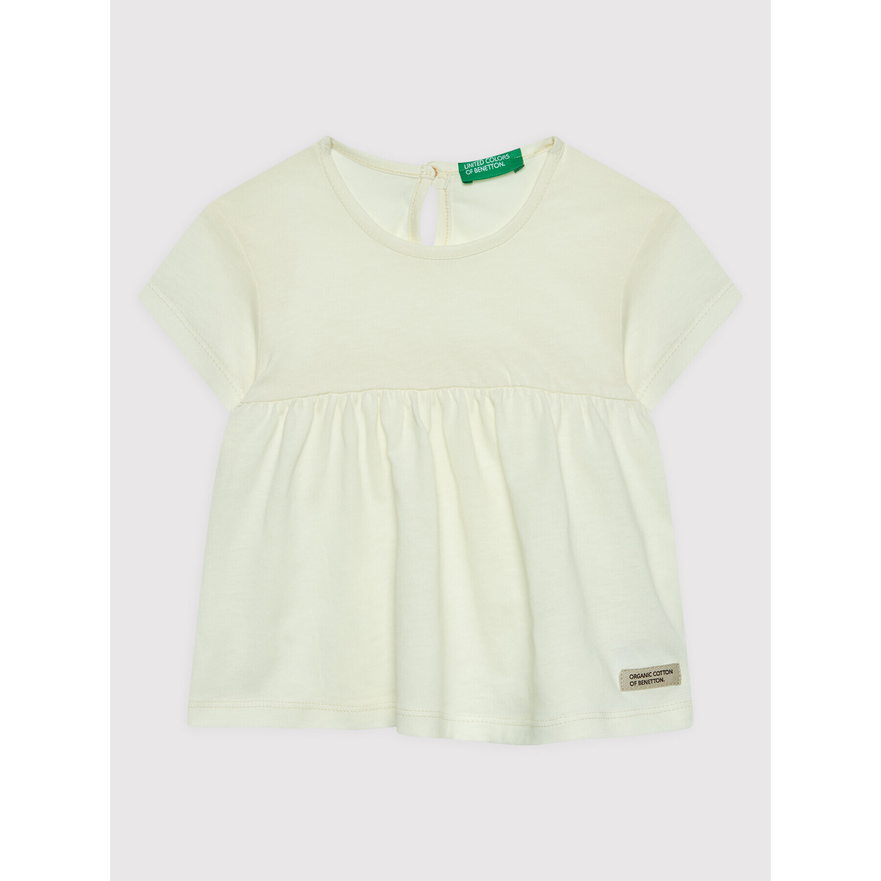 United Colors Of Benetton Rochie de zi 3I1XG101Y Bej Regular Fit - Pled.ro