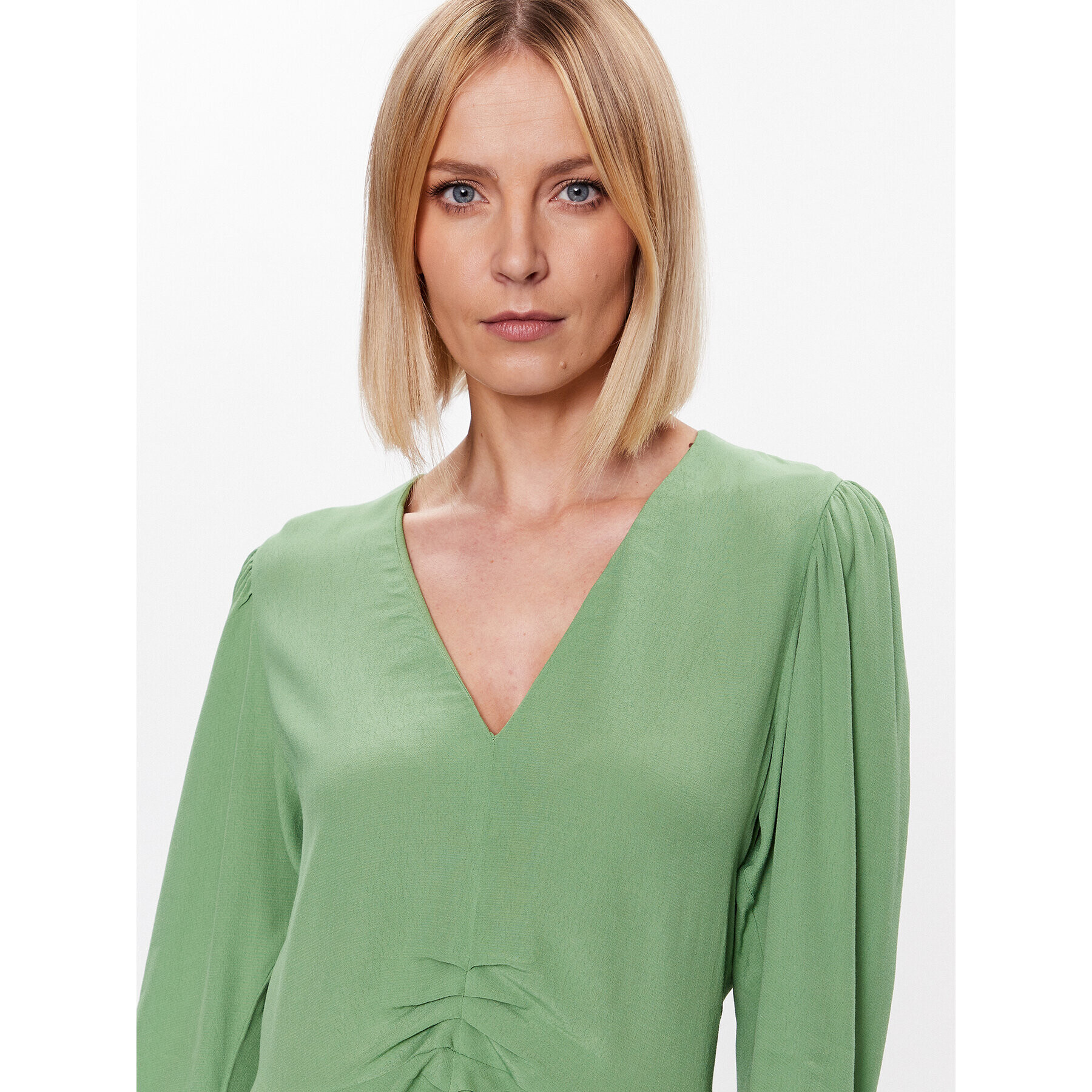 United Colors Of Benetton Rochie de zi 43A0DV031 Verde Regular Fit - Pled.ro