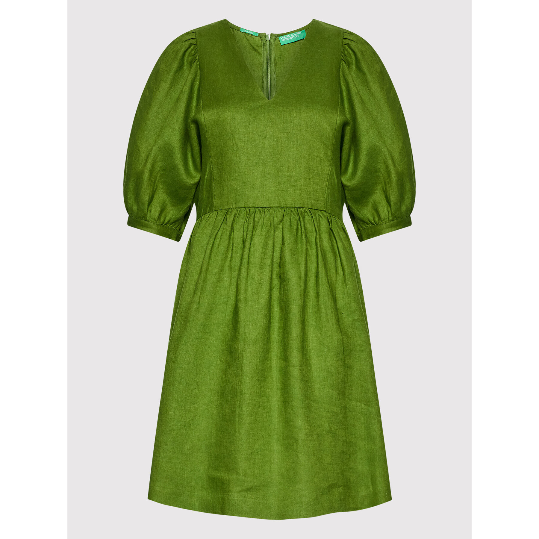 United Colors Of Benetton Rochie de zi 4AGHDV01I Verde Regular Fit - Pled.ro