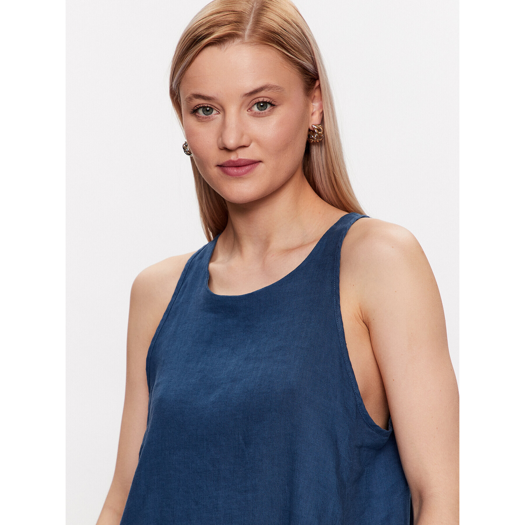 United Colors Of Benetton Rochie de zi 4AGHDV02U Bleumarin Regular Fit - Pled.ro