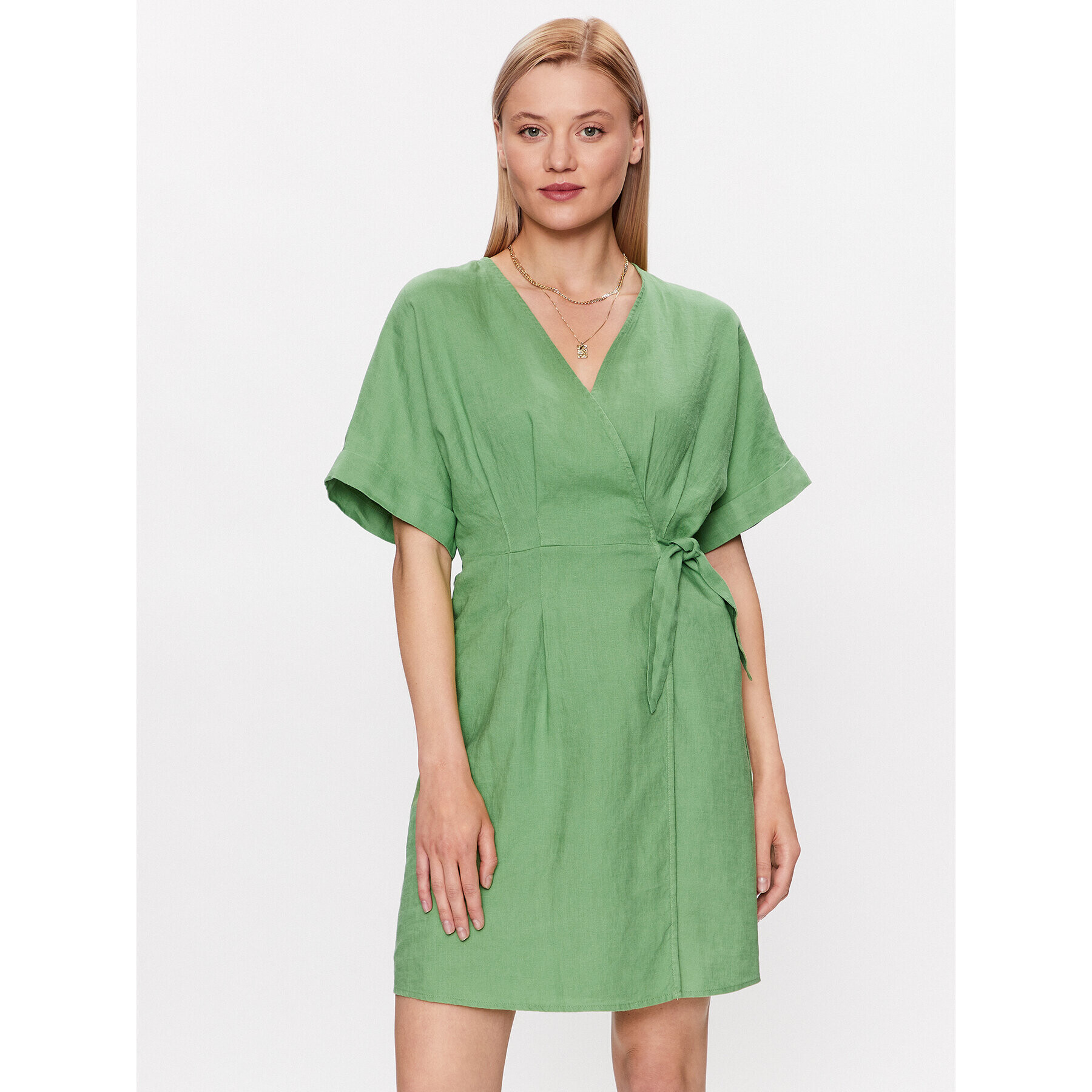 United Colors Of Benetton Rochie de zi 4AGHDV03C Verde Regular Fit - Pled.ro