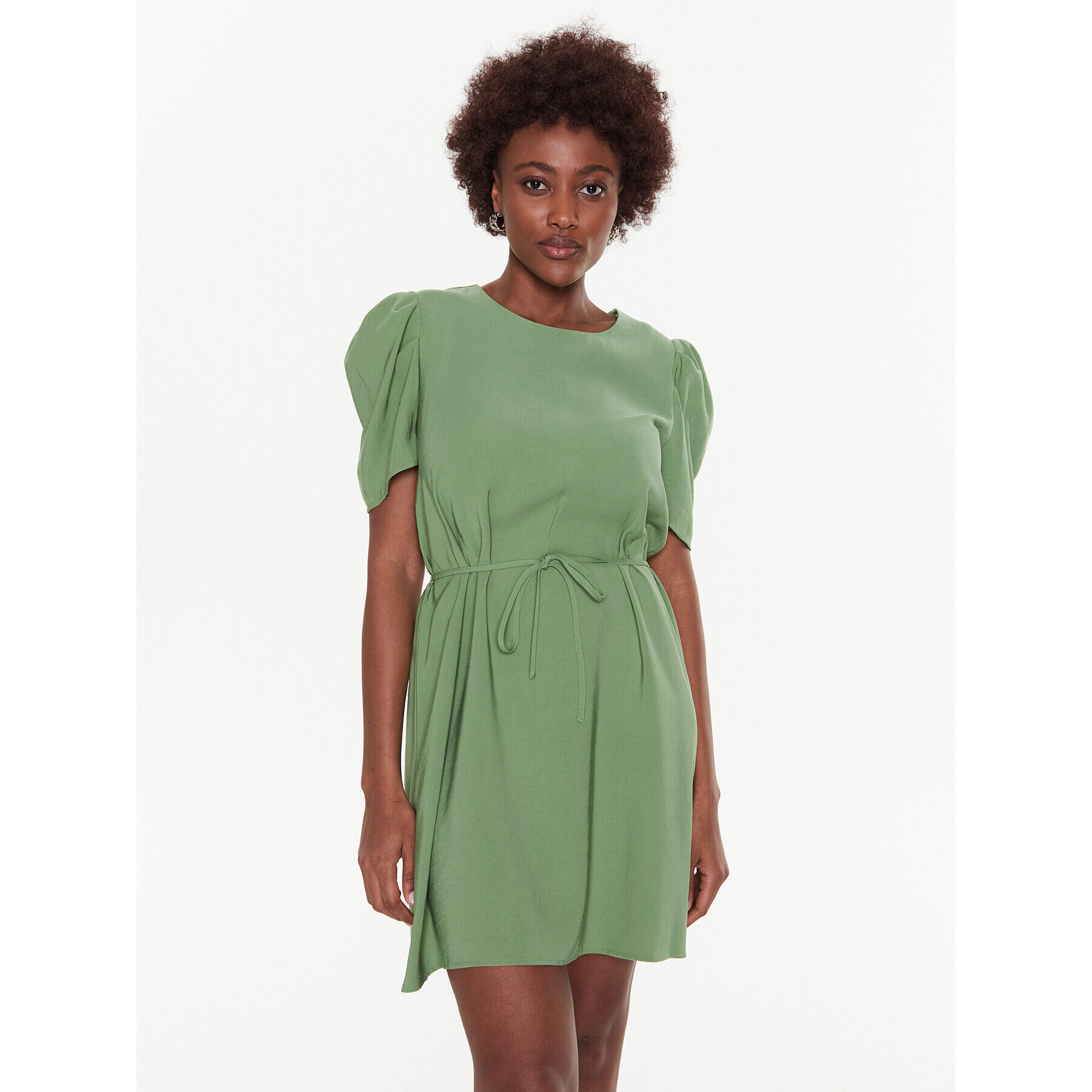 United Colors Of Benetton Rochie de zi 4WR7DV02Z Verde Regular Fit - Pled.ro