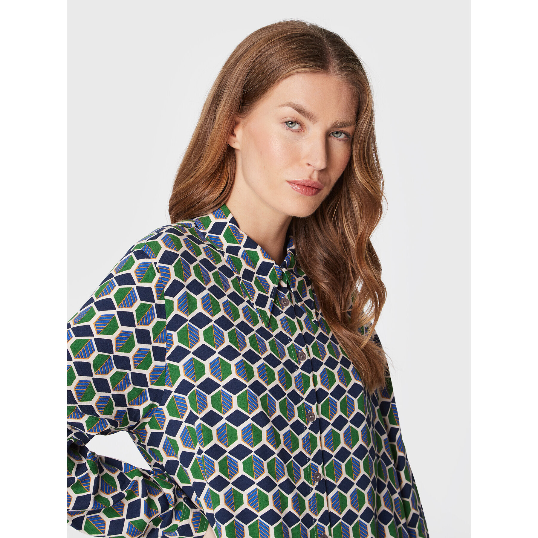 United Colors Of Benetton Rochie tip cămașă 48D8DV01W Colorat Regular Fit - Pled.ro