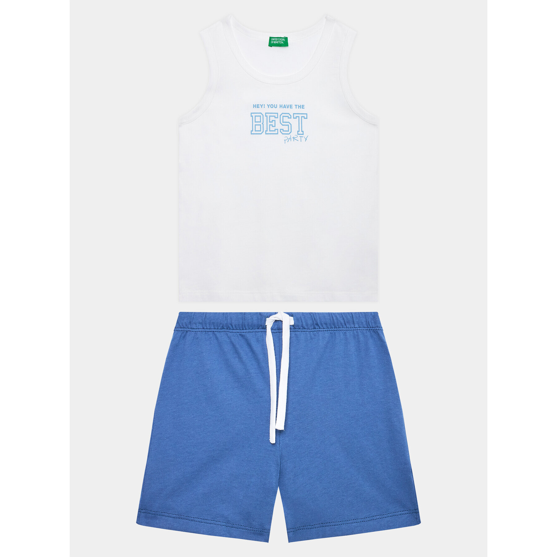 United Colors Of Benetton Set top i pantaloni scurti 3096GK00A Colorat Regular Fit - Pled.ro