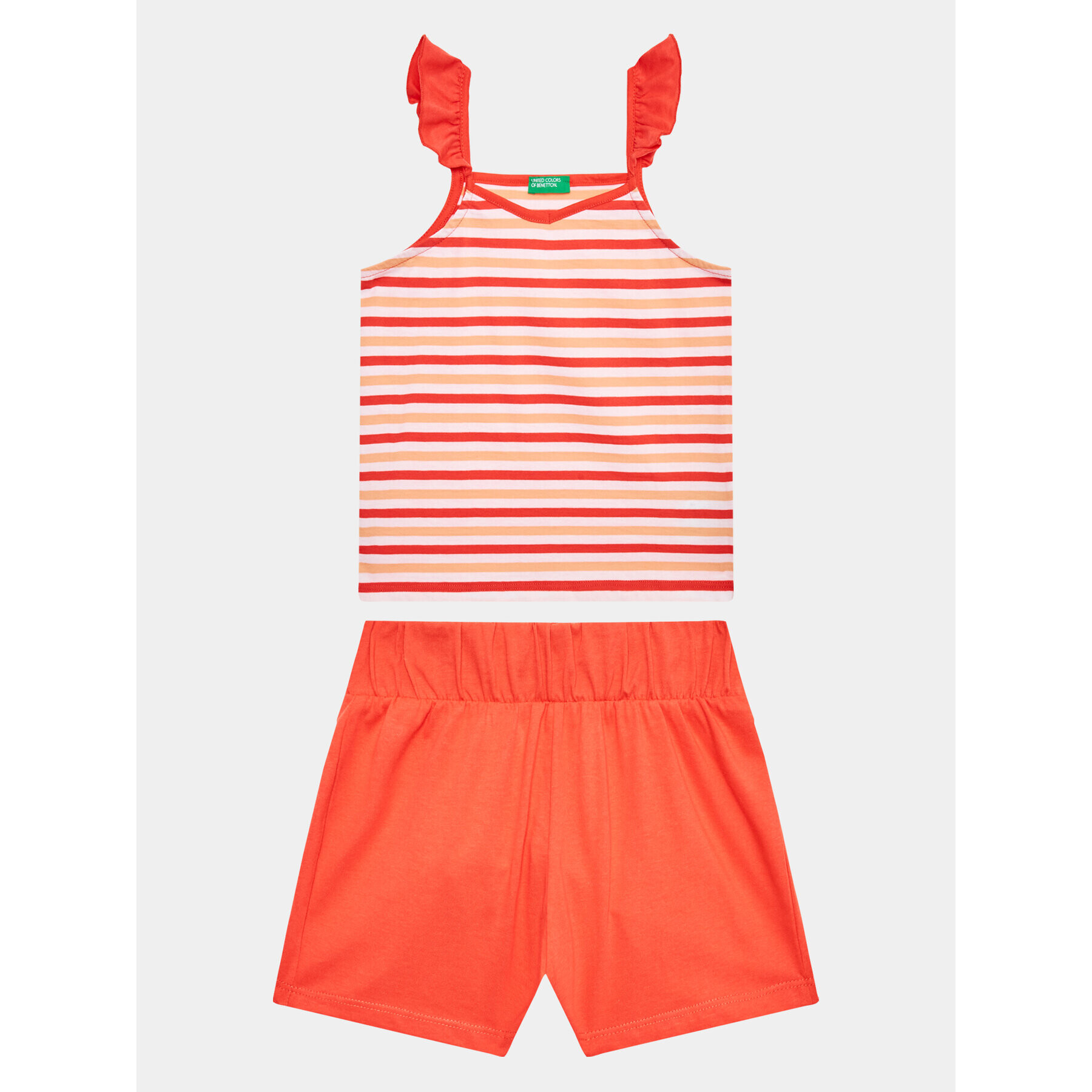 United Colors Of Benetton Set top i pantaloni scurti 3NVVGK009 Colorat Regular Fit - Pled.ro