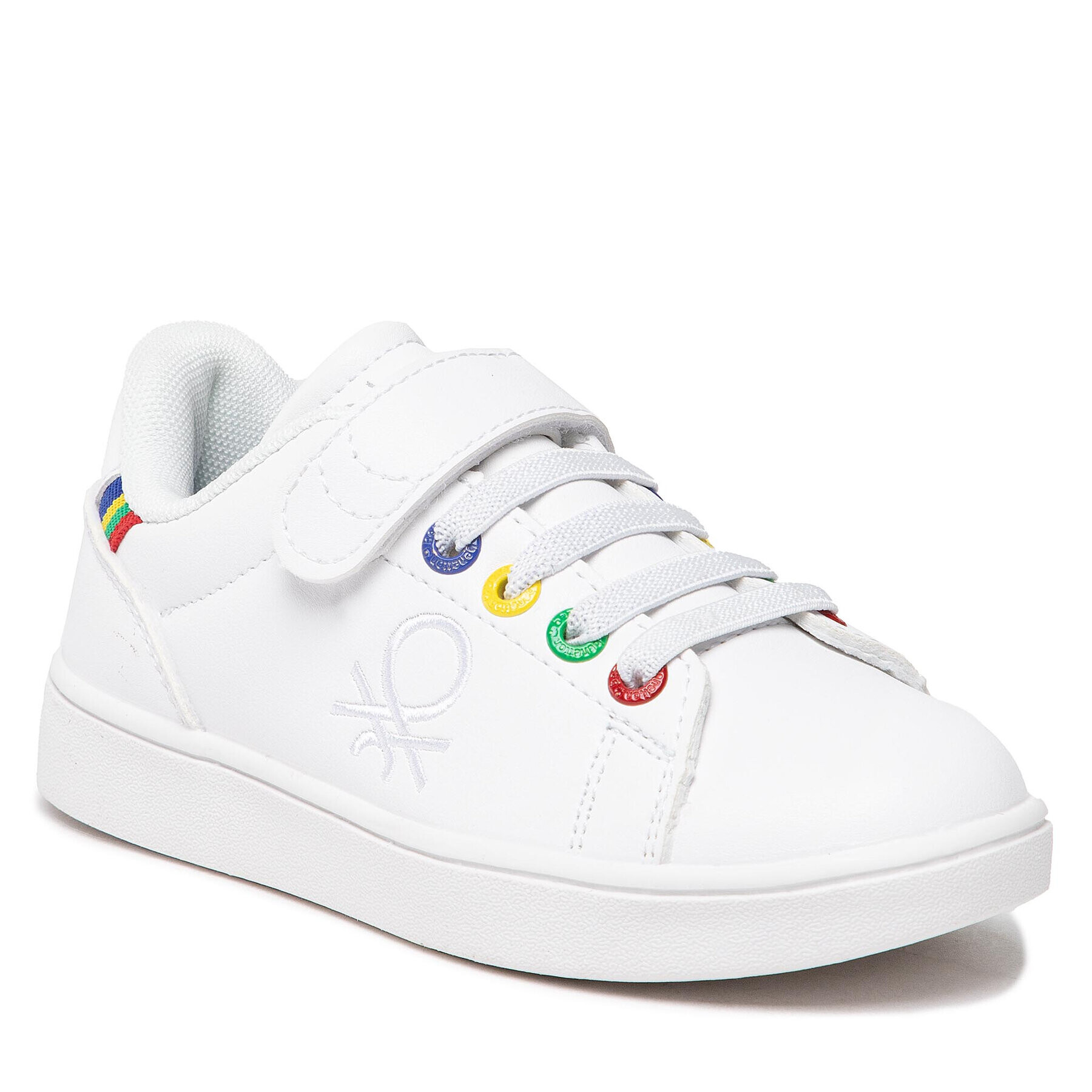 United Colors Of Benetton Sneakers Penn Multirings BTK214005 Alb - Pled.ro