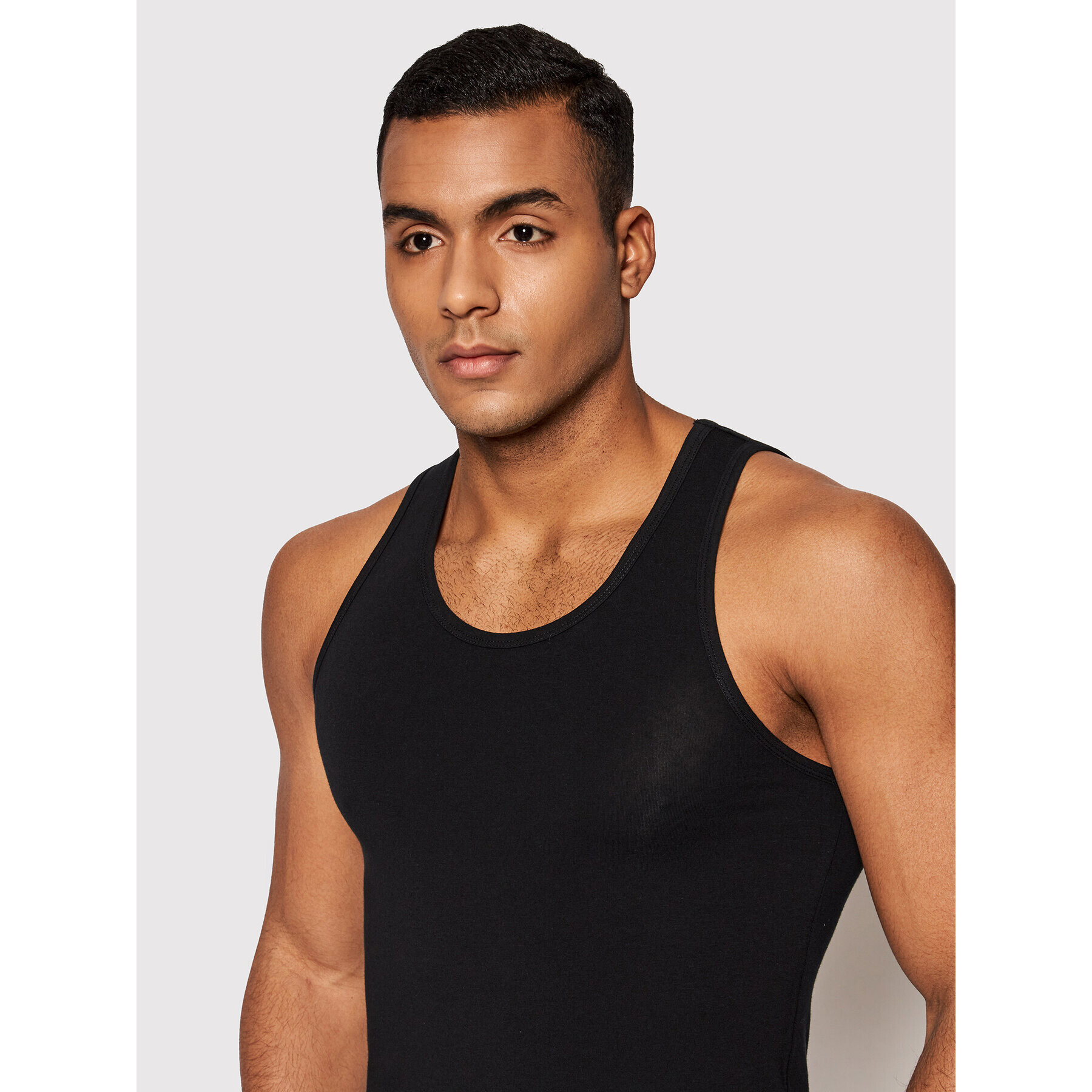 United Colors Of Benetton Tank top 3OP82H257 Negru Regular Fit - Pled.ro