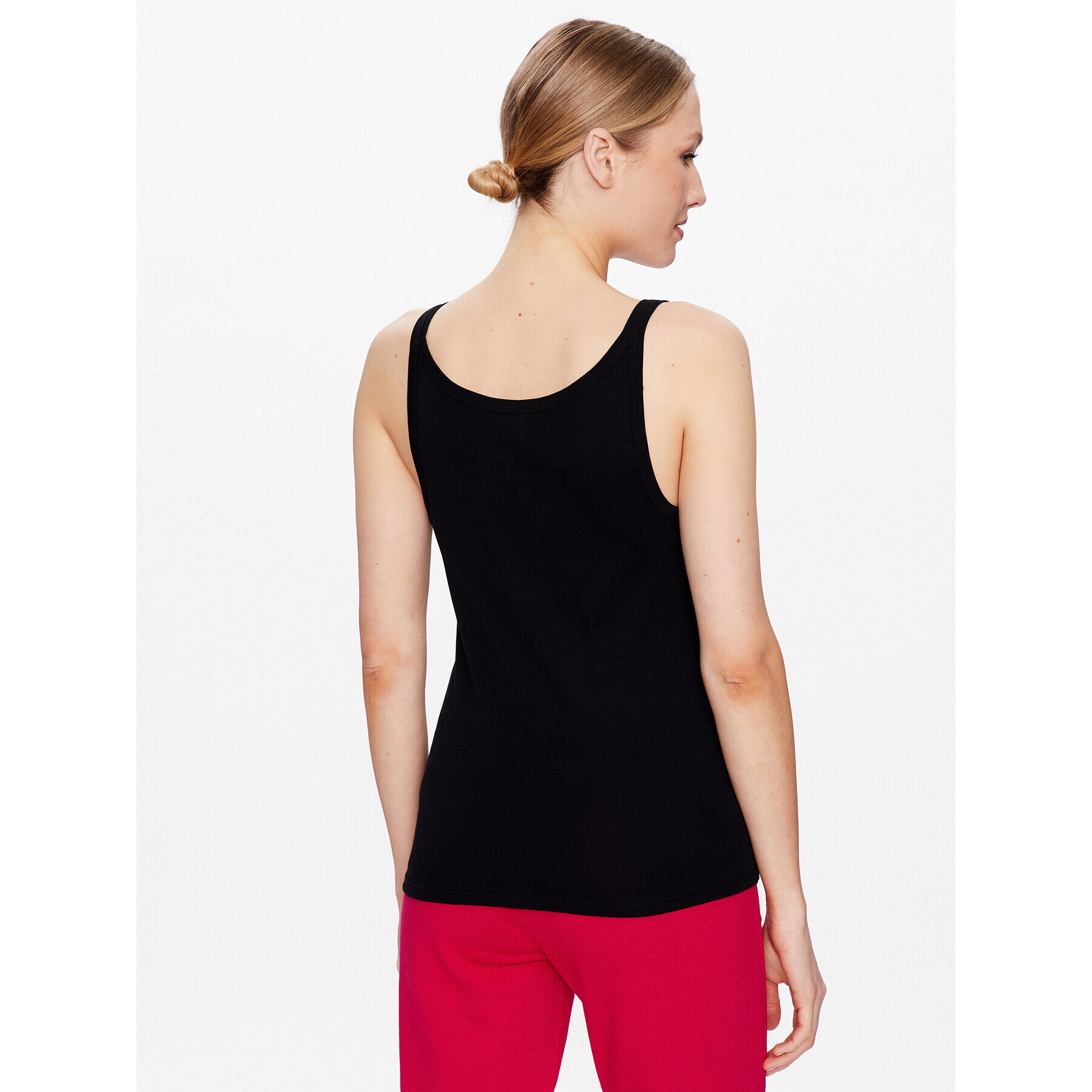 United Colors Of Benetton Top 3GA2E8397 Negru Regular Fit - Pled.ro