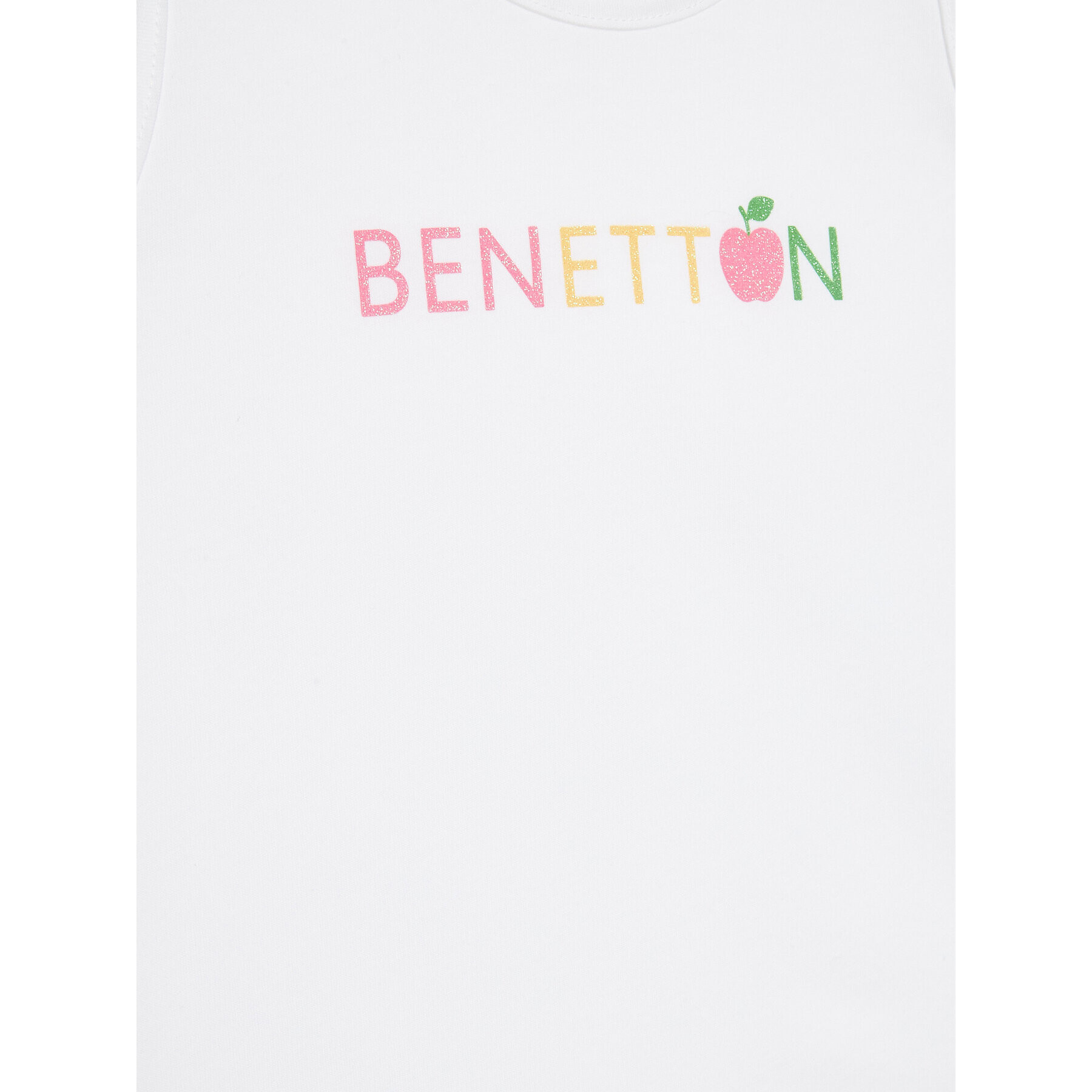 United Colors Of Benetton Top 3I1XGH00K Alb Regular Fit - Pled.ro