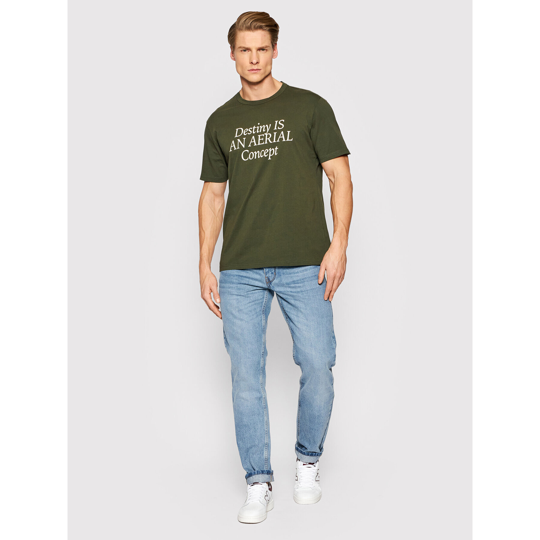 United Colors Of Benetton Tricou 3096U101A Verde Relaxed Fit - Pled.ro