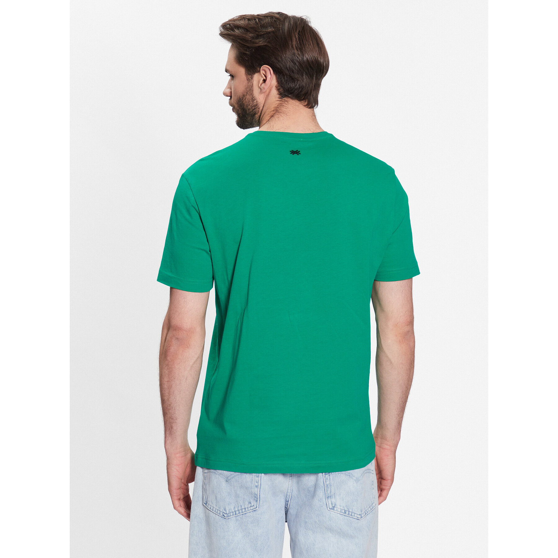 United Colors Of Benetton Tricou 3096U105L Verde Regular Fit - Pled.ro