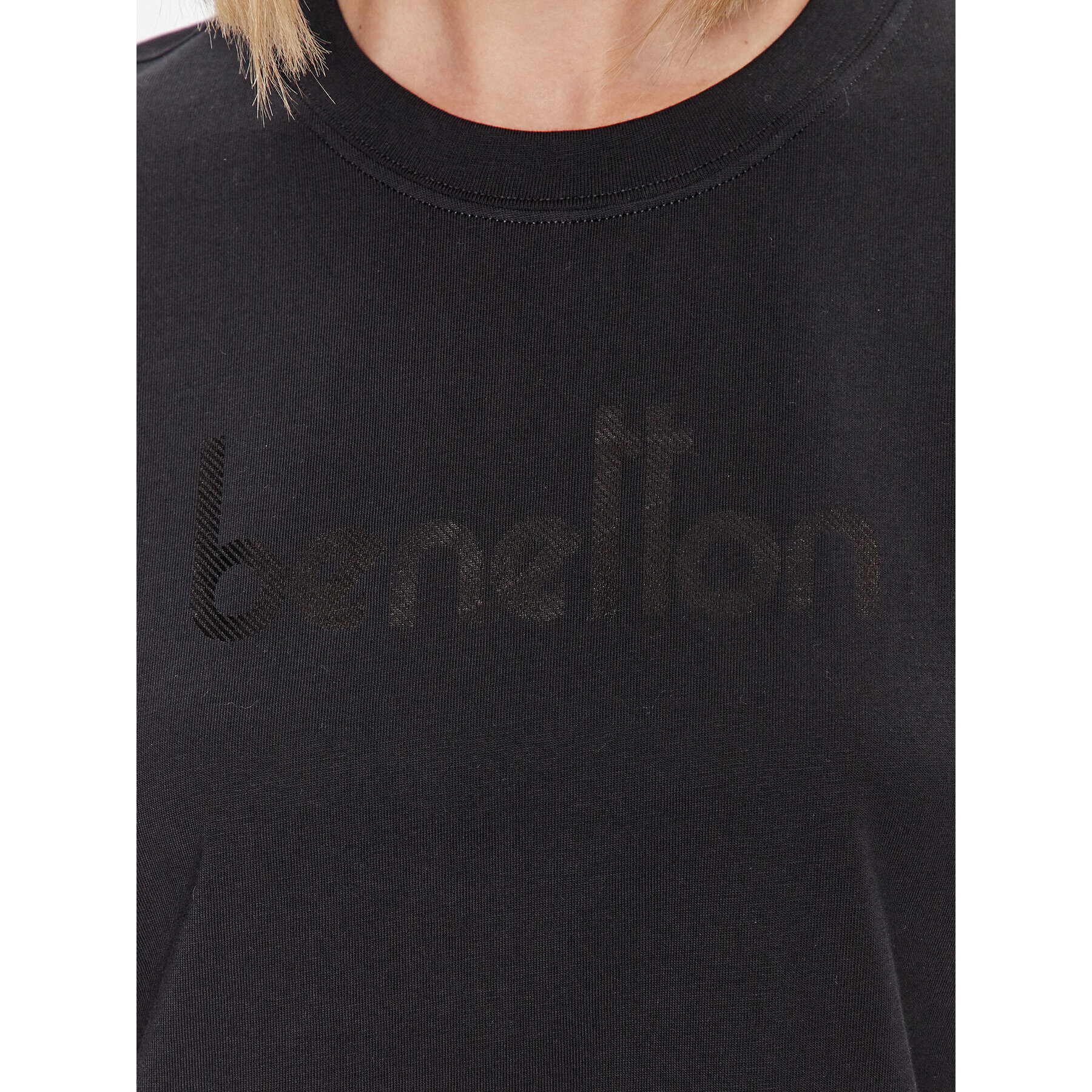 United Colors Of Benetton Tricou 3BL0D103H Negru Regular Fit - Pled.ro