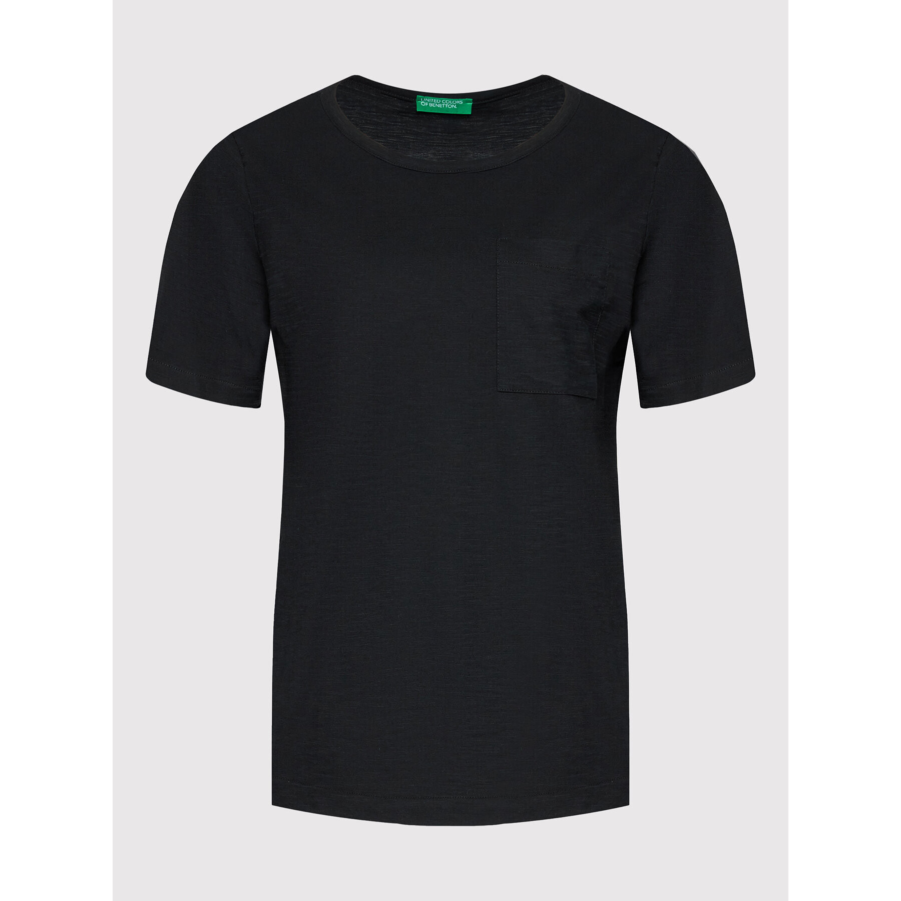 United Colors Of Benetton Tricou 3BVXE18A0 Negru Relaxed Fit - Pled.ro