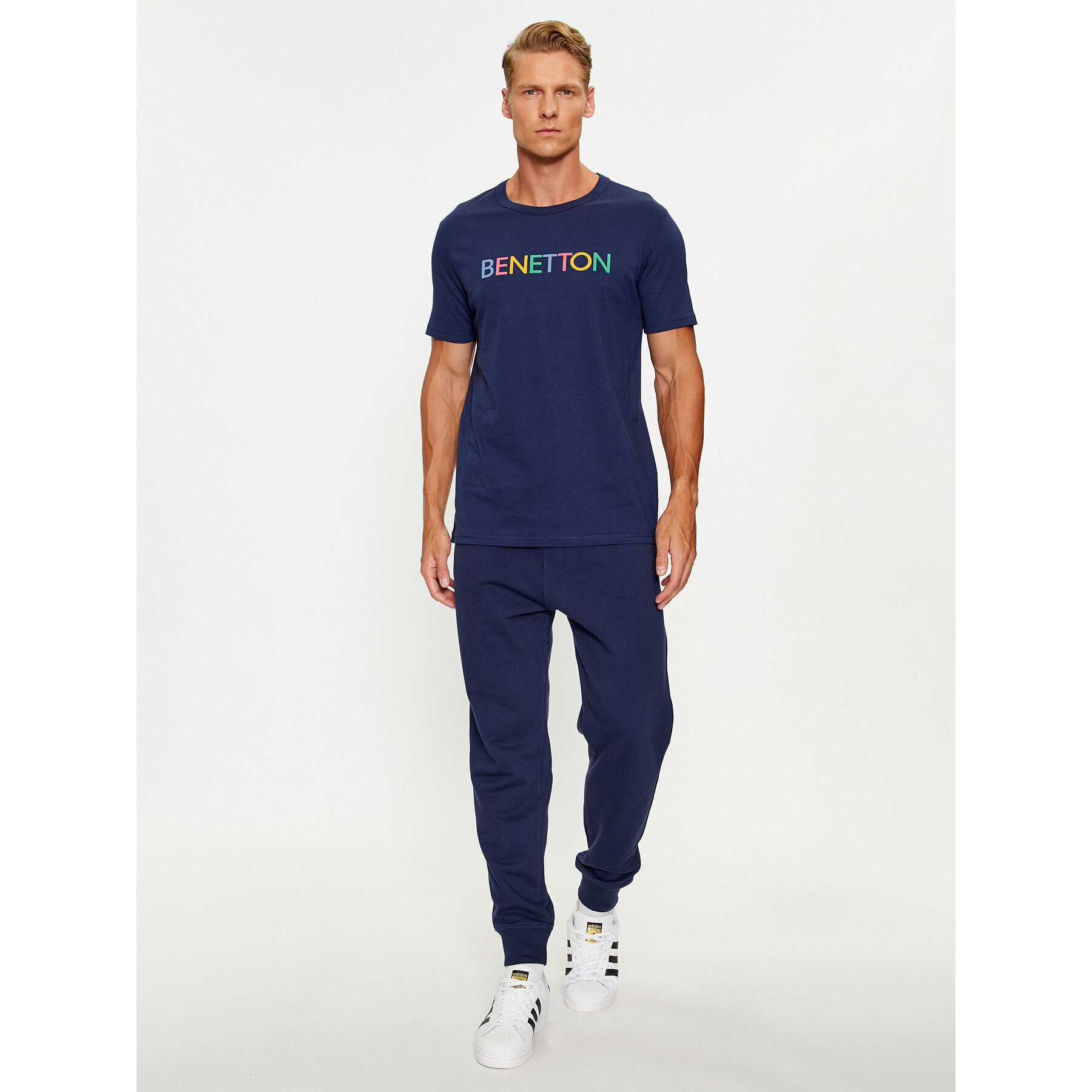 United Colors Of Benetton Tricou 3I1XU100A Bleumarin Regular Fit - Pled.ro