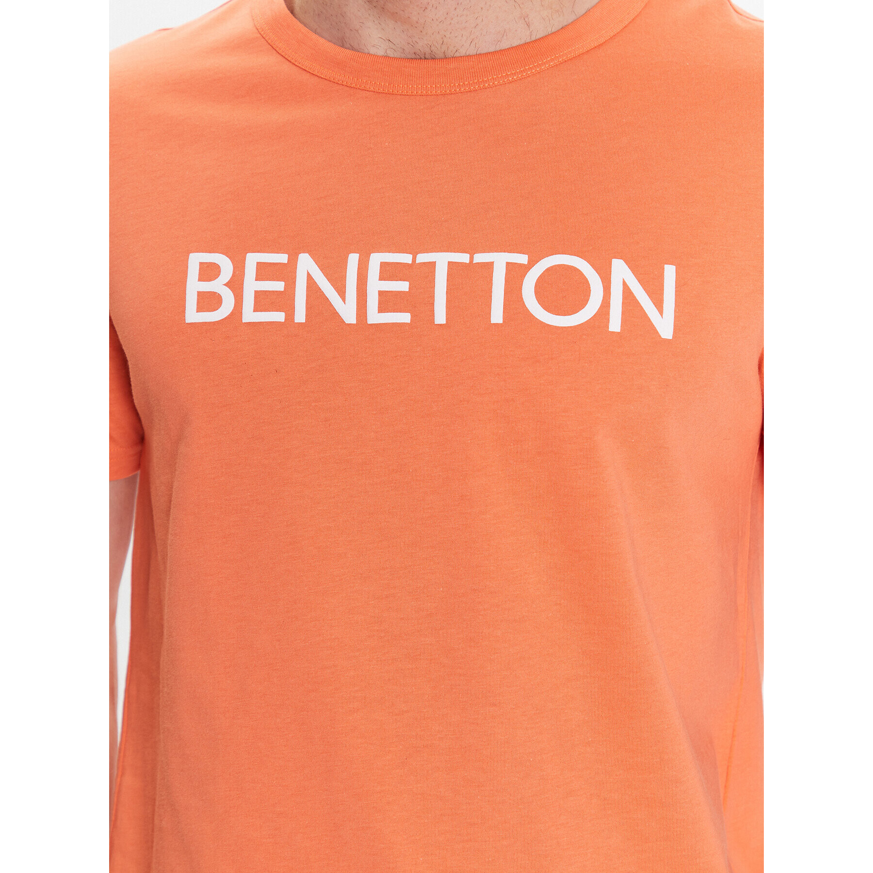 United Colors Of Benetton Tricou 3I1XU100A Portocaliu Regular Fit - Pled.ro