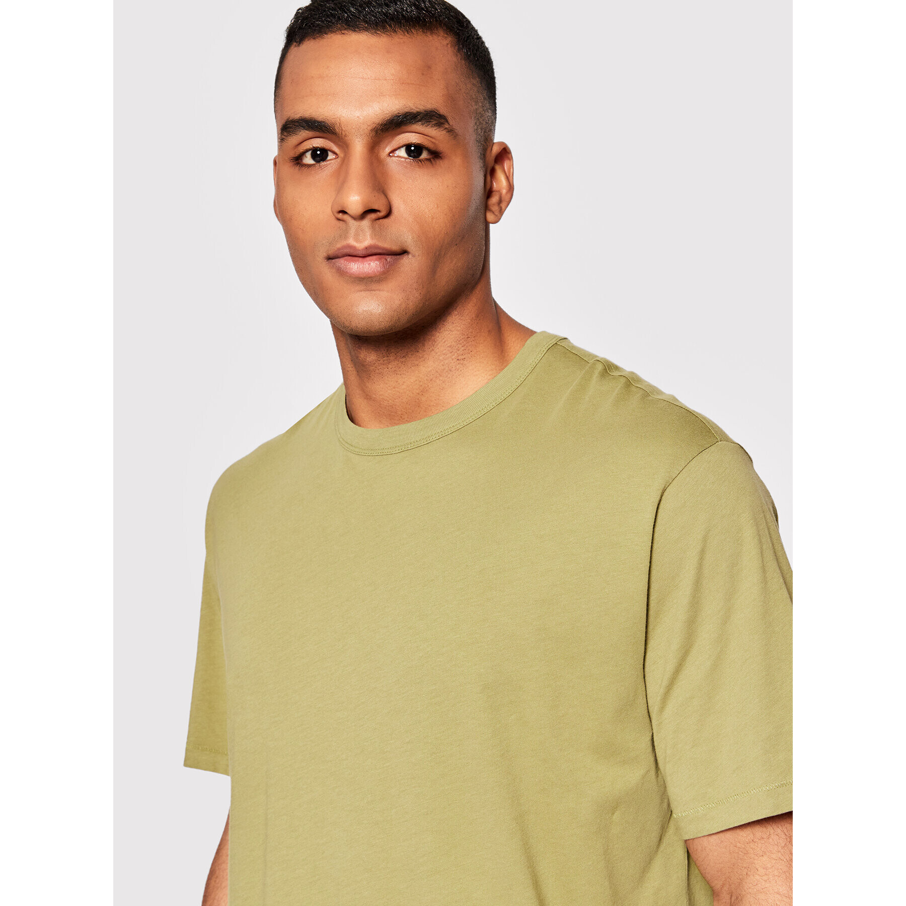 United Colors Of Benetton Tricou 3L7NU100X Verde Regular Fit - Pled.ro