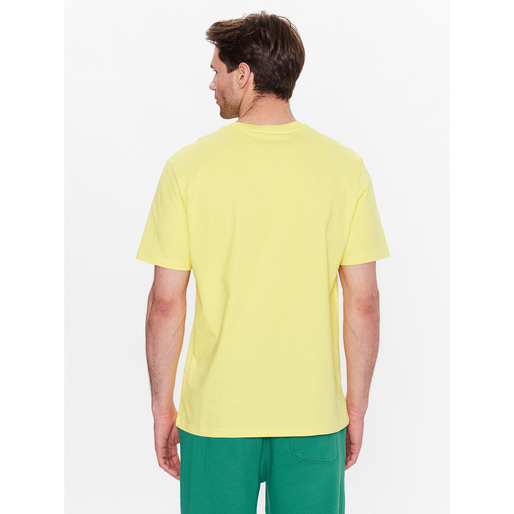 United Colors Of Benetton Tricou 3MI5J1AF7 Galben Regular Fit - Pled.ro