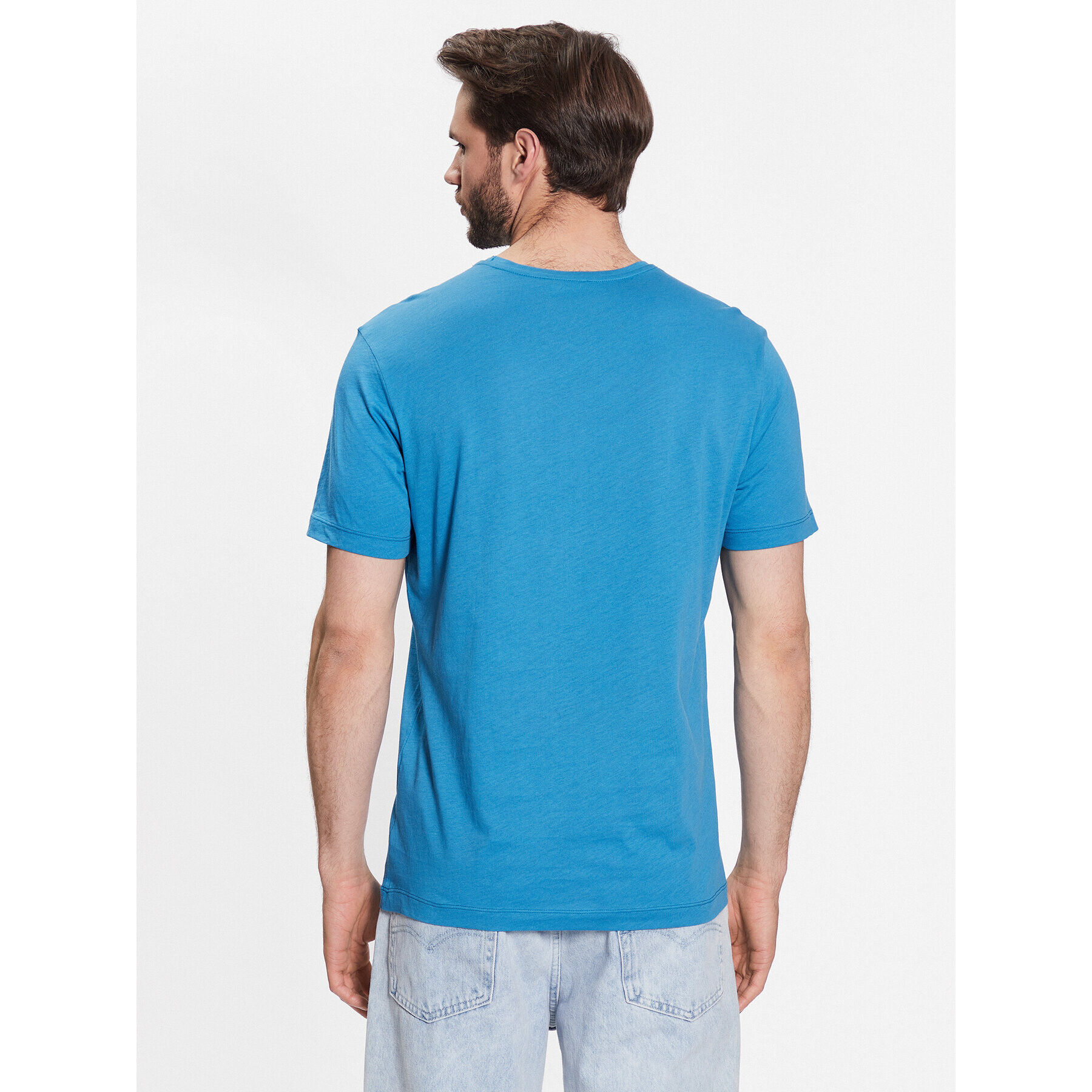 United Colors Of Benetton Tricou 3P7XU1058 Albastru Regular Fit - Pled.ro