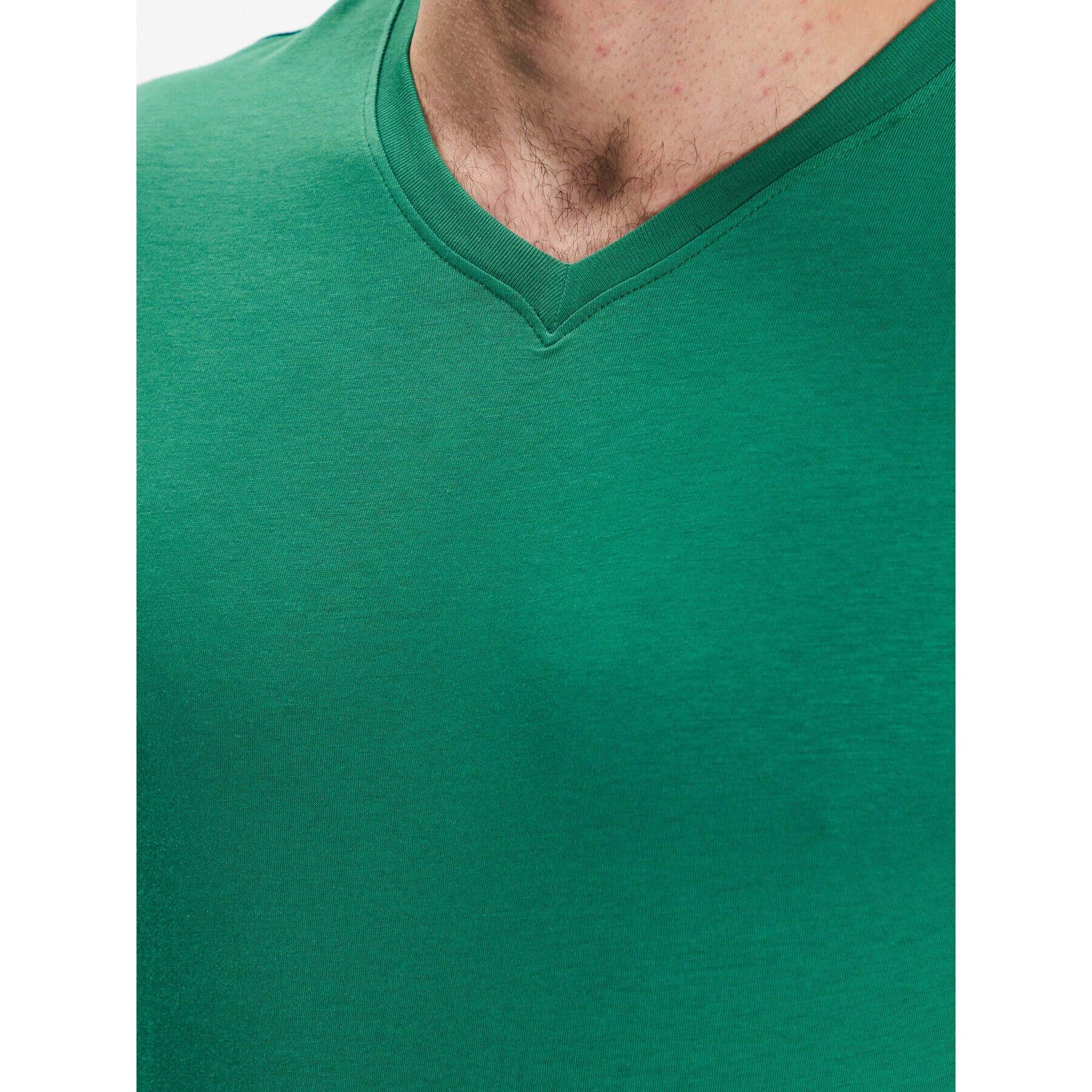 United Colors Of Benetton Tricou 3U53J4231 Verde Regular Fit - Pled.ro