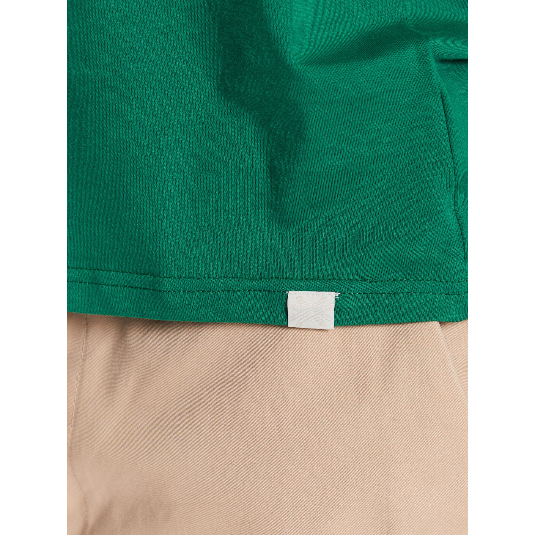 United Colors Of Benetton Tricou 3U53J4231 Verde Regular Fit - Pled.ro