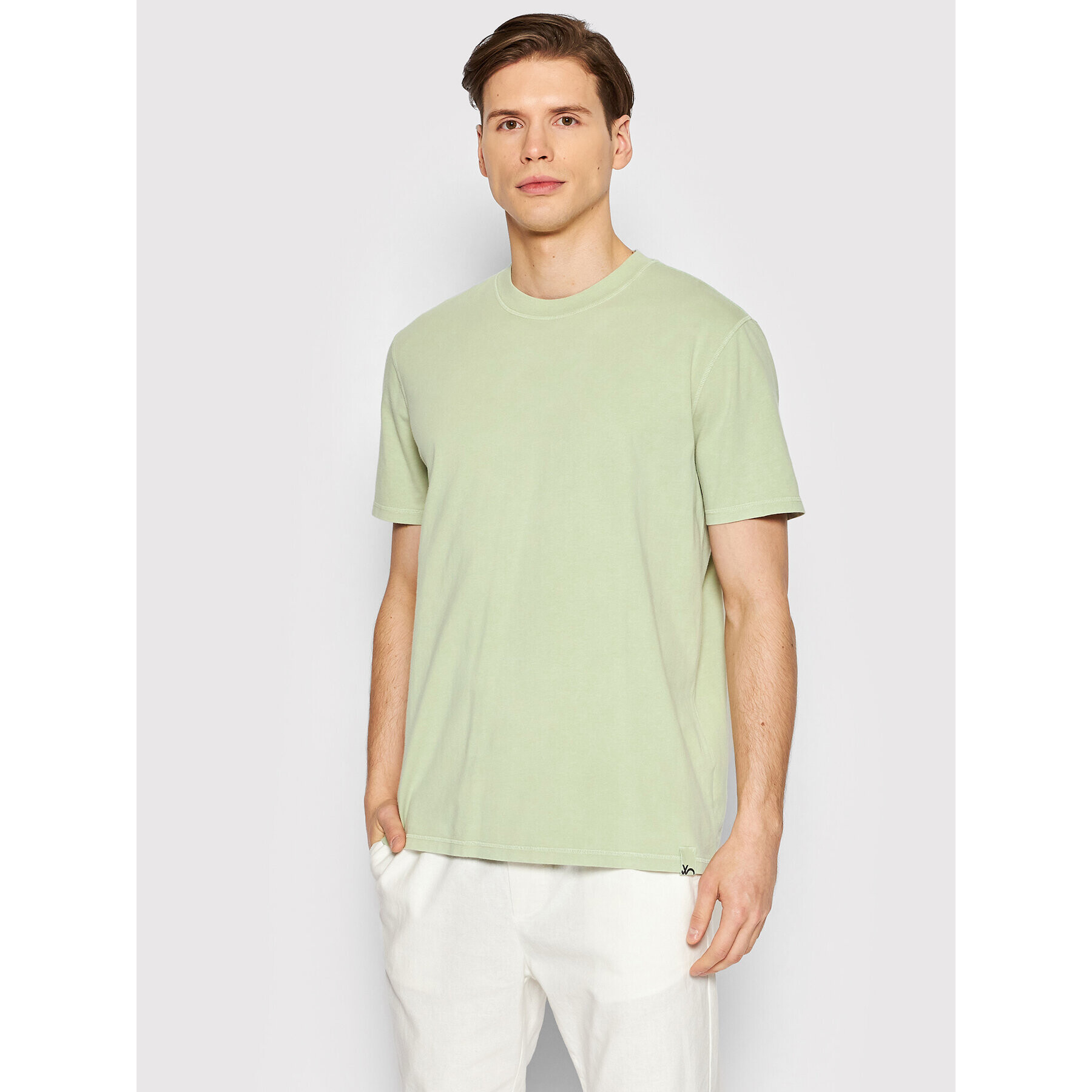 United Colors Of Benetton Tricou 3Z9FU1026 Verde Regular Fit - Pled.ro