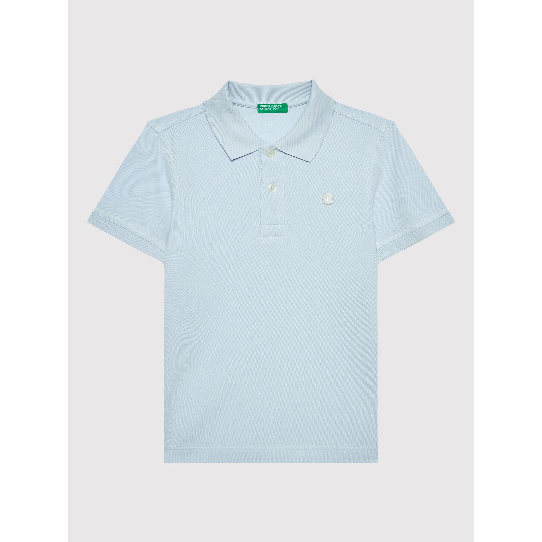 United Colors Of Benetton Tricou polo 3089C300L Albastru Regular Fit - Pled.ro