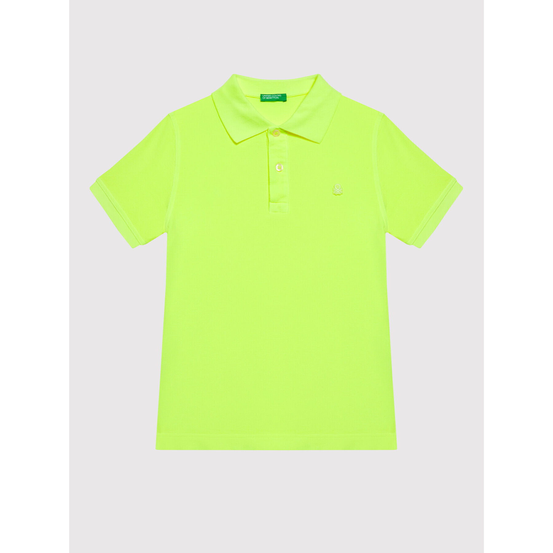 United Colors Of Benetton Tricou polo 3089C3160 Galben Regular Fit - Pled.ro