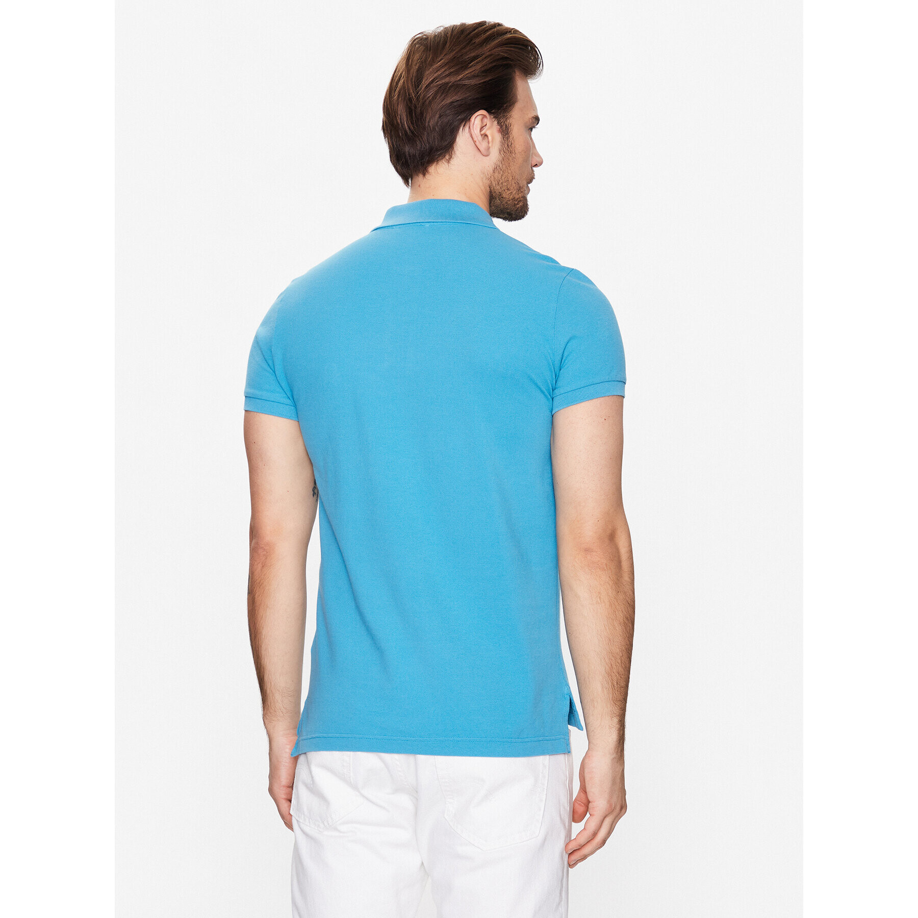 United Colors Of Benetton Tricou polo 3089J3178 Albastru Regular Fit - Pled.ro