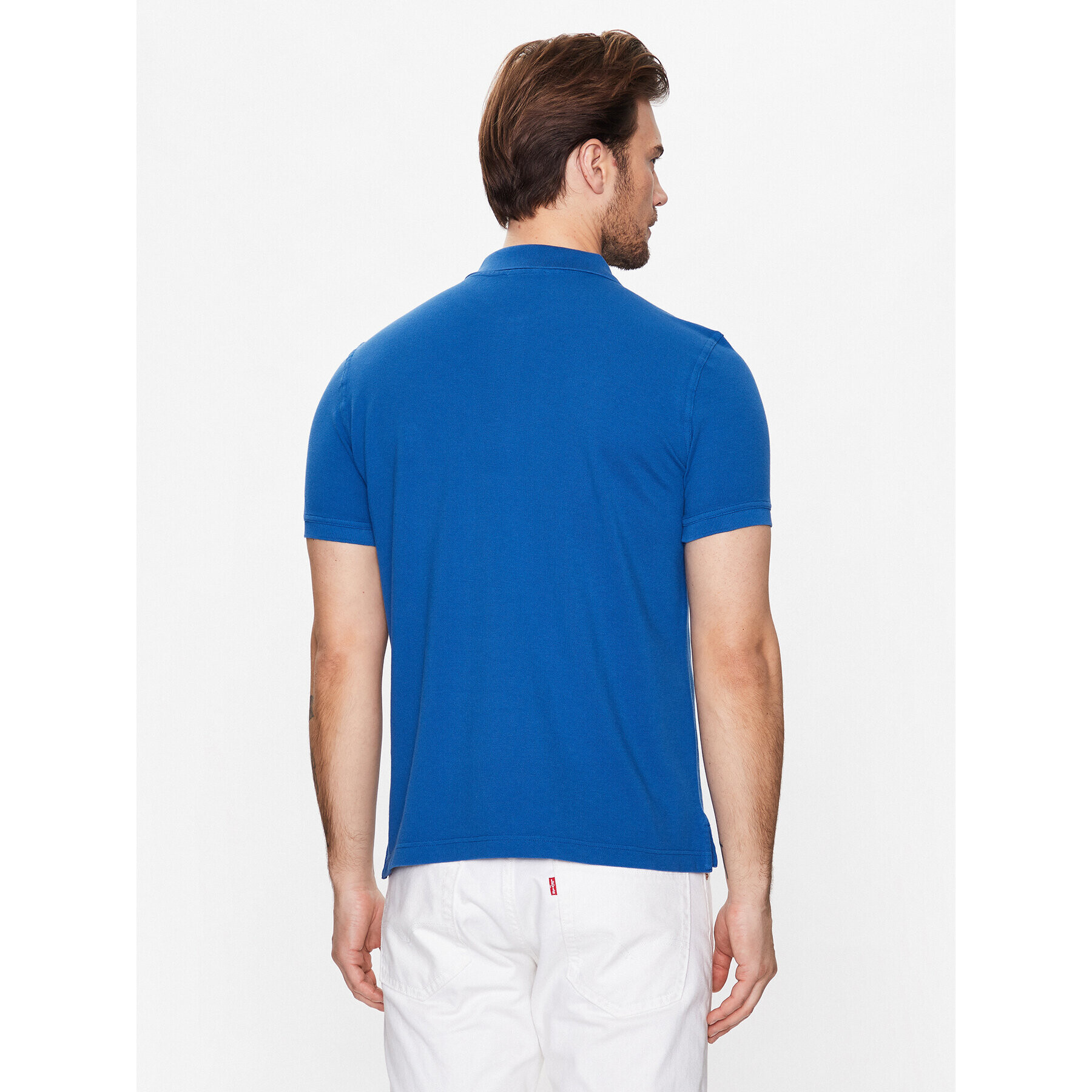 United Colors Of Benetton Tricou polo 3089J3179 Albastru Regular Fit - Pled.ro