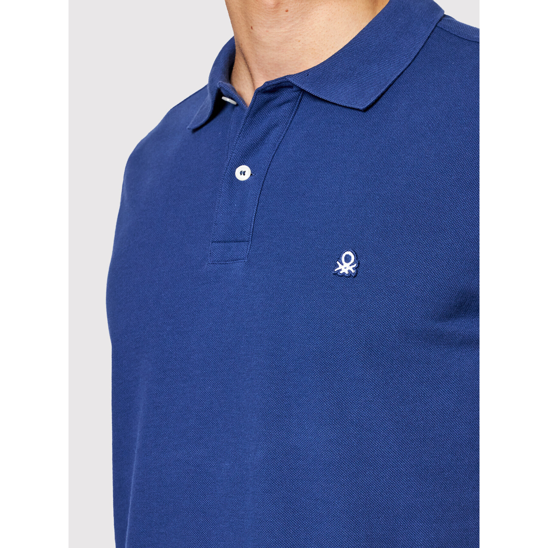 United Colors Of Benetton Tricou polo 3089J3179 Bleumarin Regular Fit - Pled.ro