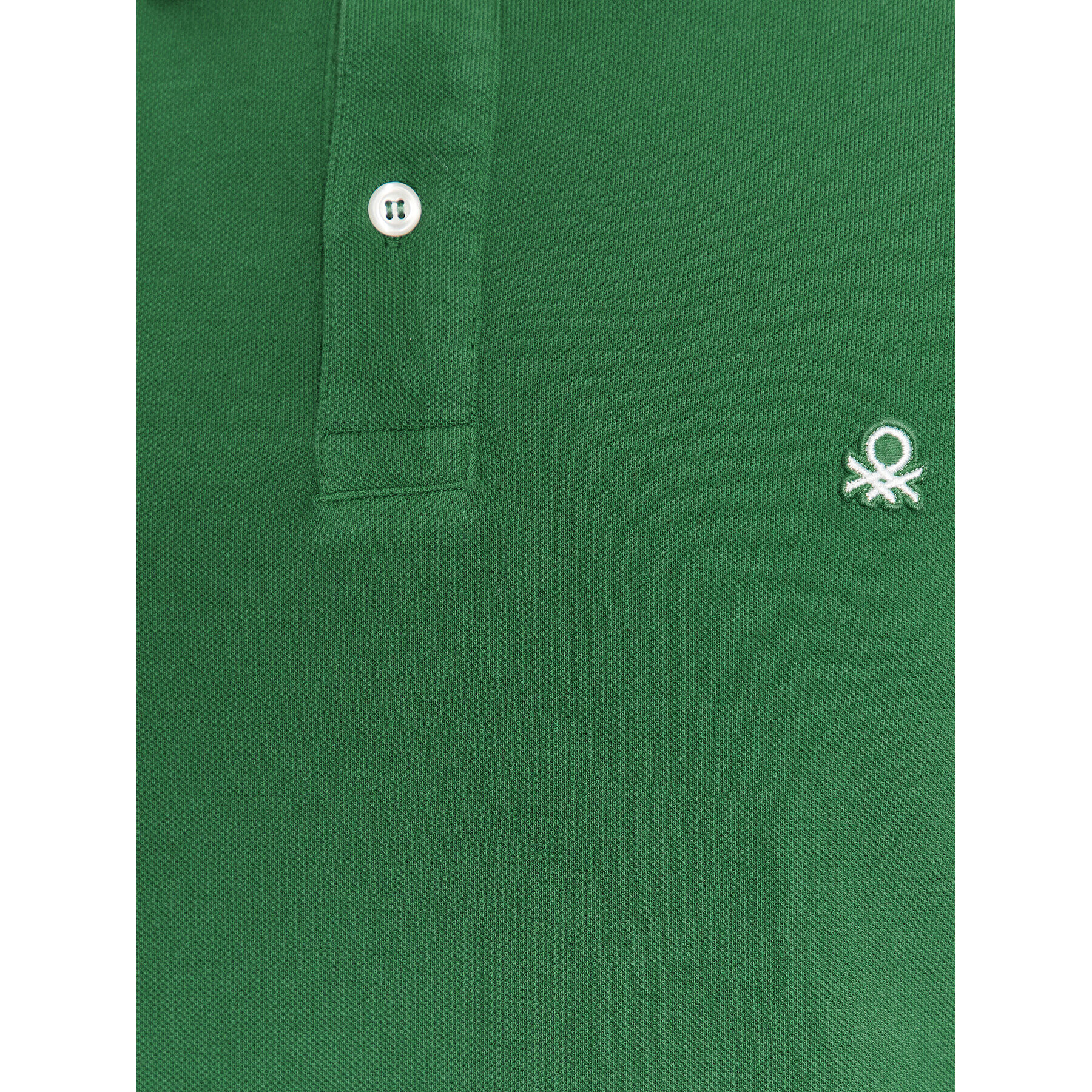 United Colors Of Benetton Tricou polo 3089J3204 Verde Regular Fit - Pled.ro