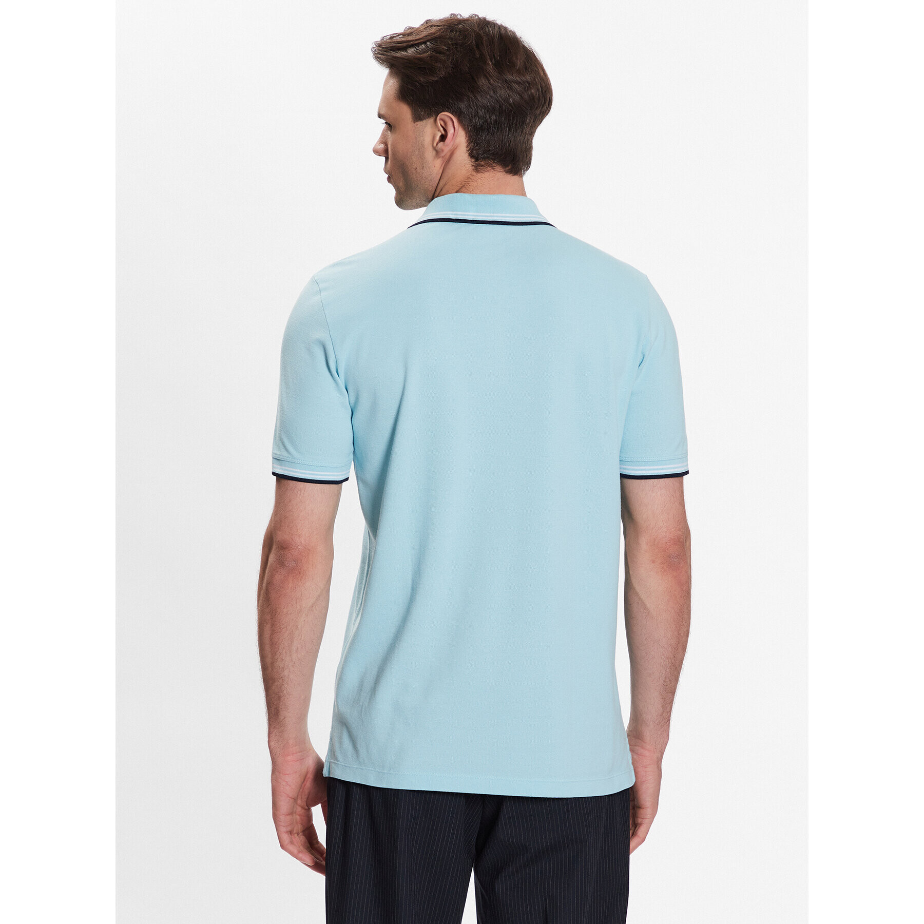 United Colors Of Benetton Tricou polo 3WG9J3181 Albastru Regular Fit - Pled.ro