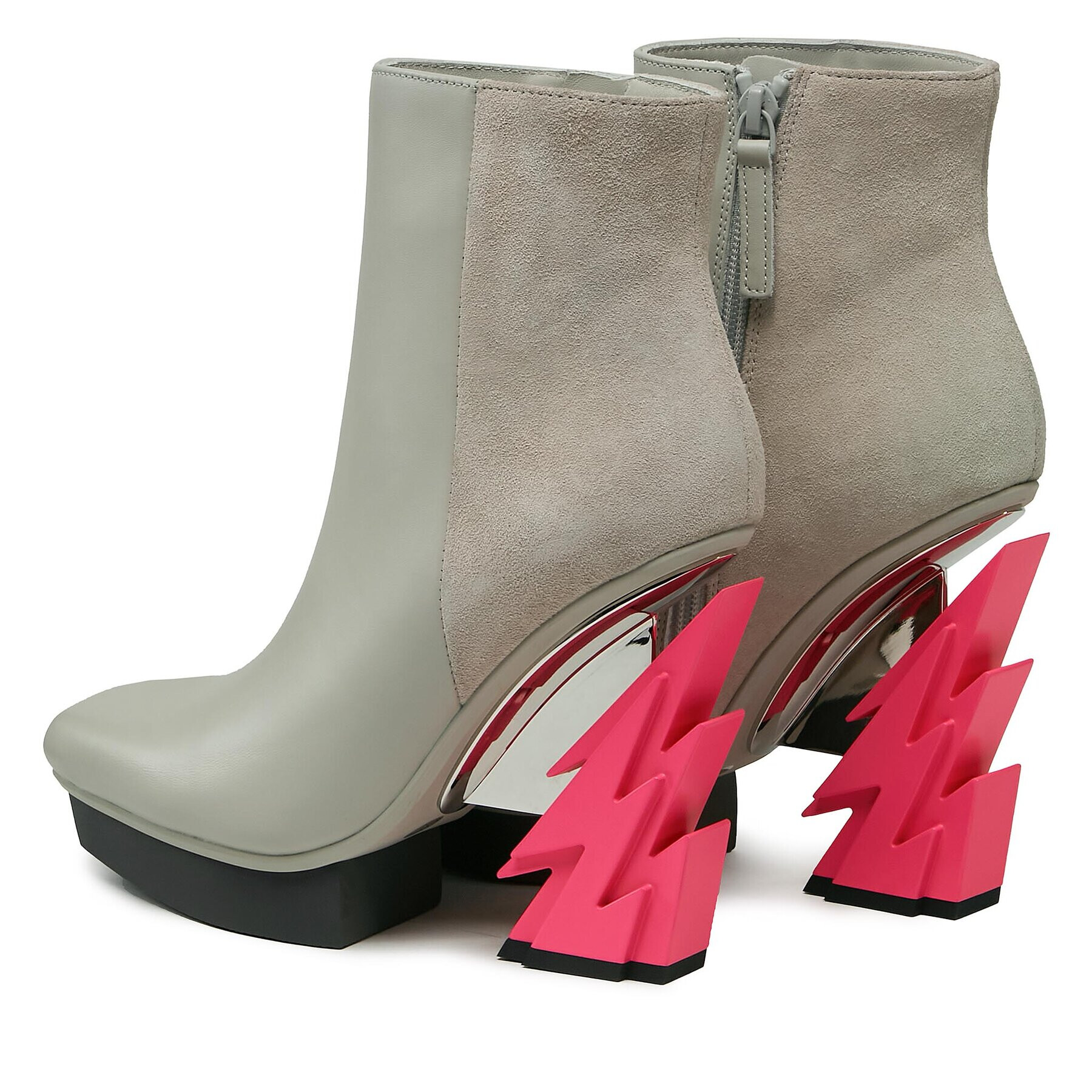 United Nude Botine Glam Square 1075079816 Alb - Pled.ro