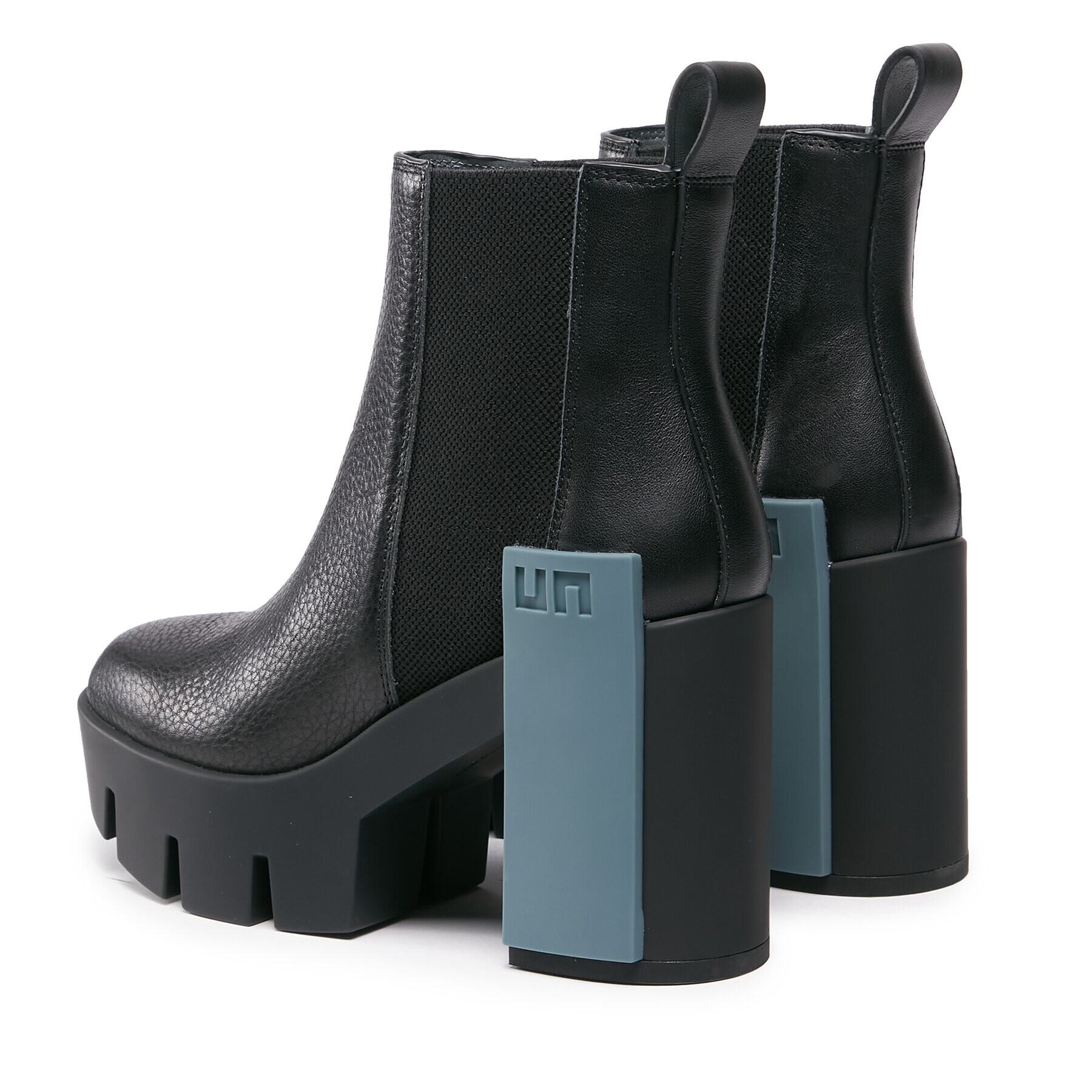 United Nude Botine Grip Chelsea Mid II 10763788165 Negru - Pled.ro