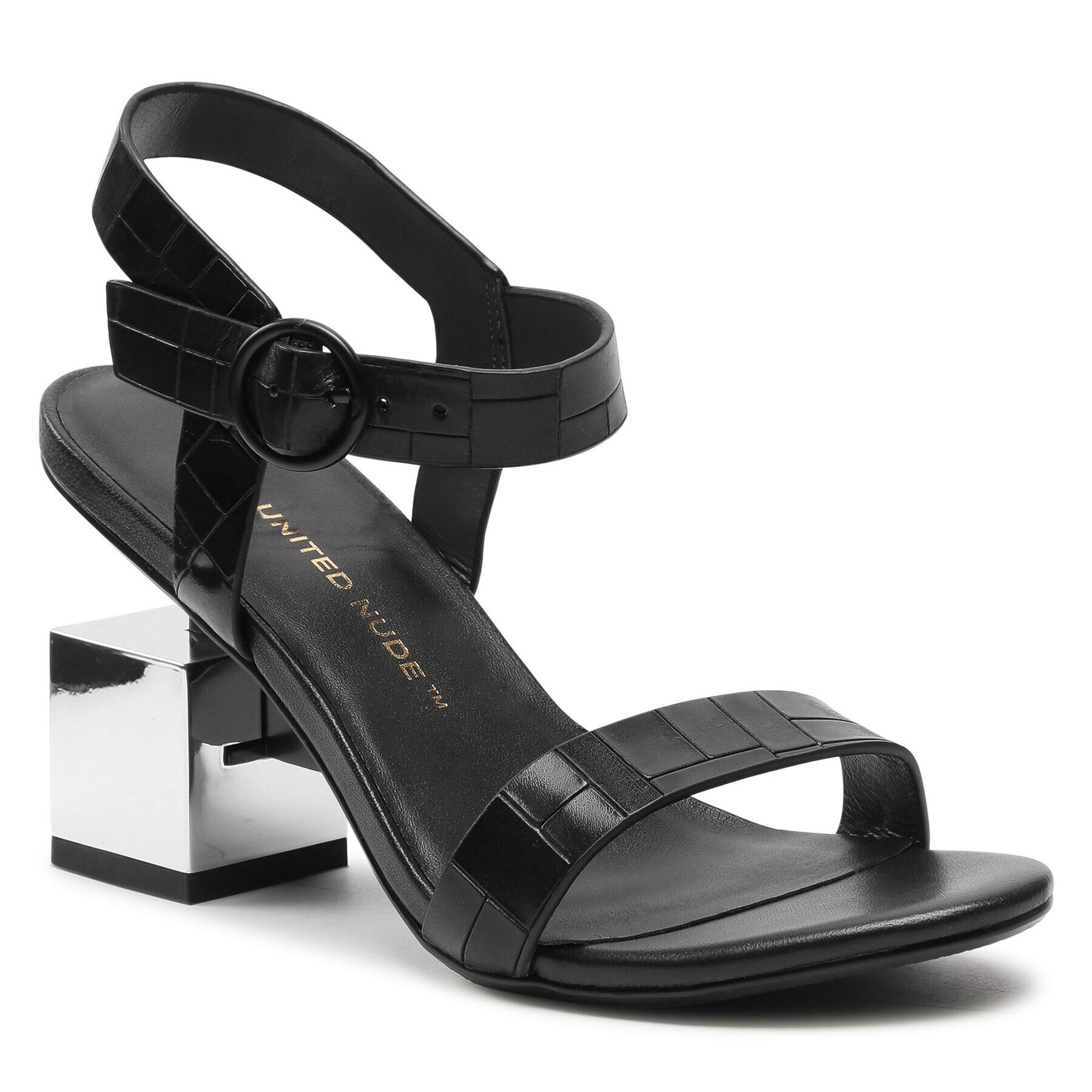 United Nude Sandale Cube Sandal Mid 10406676156 Negru - Pled.ro