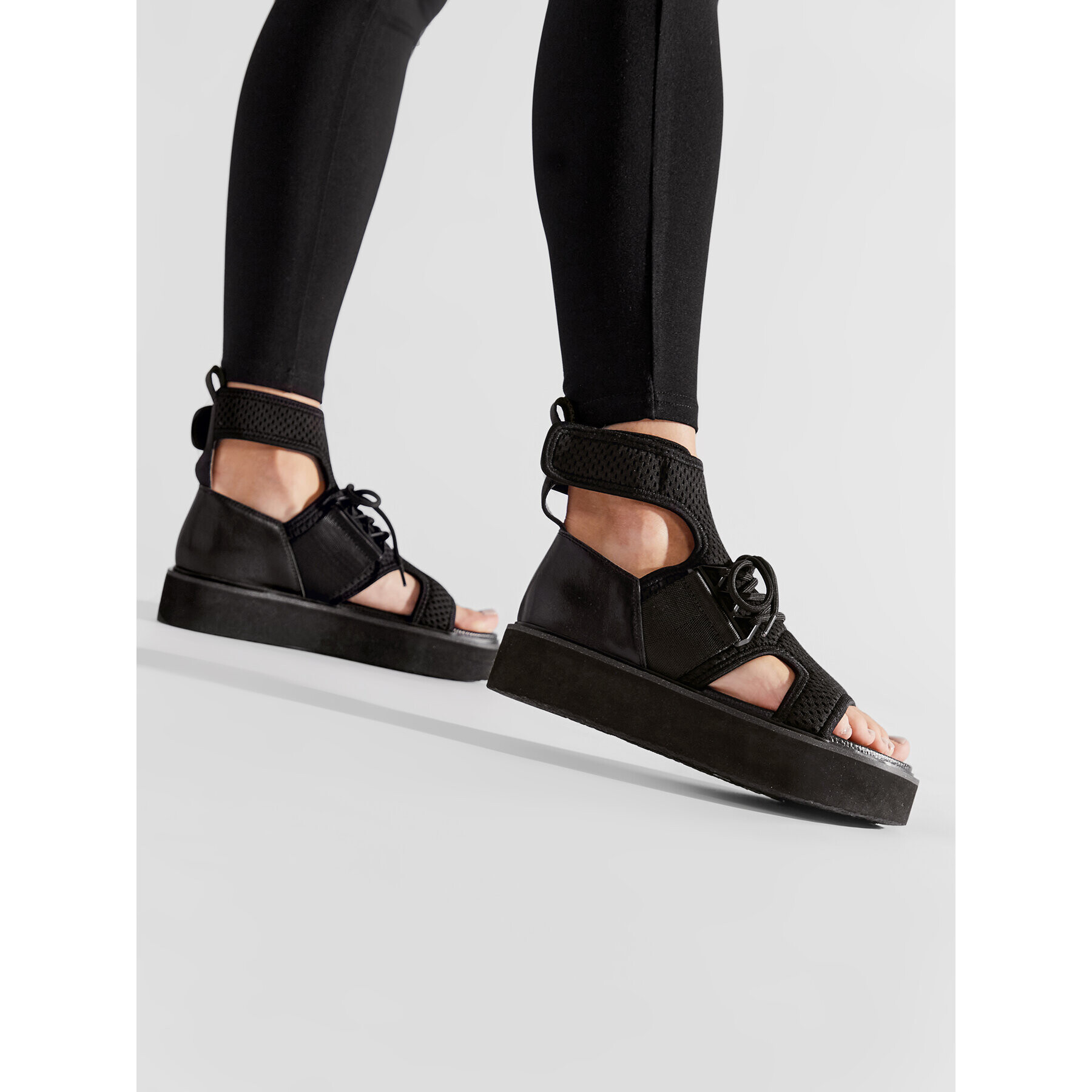 United Nude Sandale Nomad Lo 106680116 Negru - Pled.ro