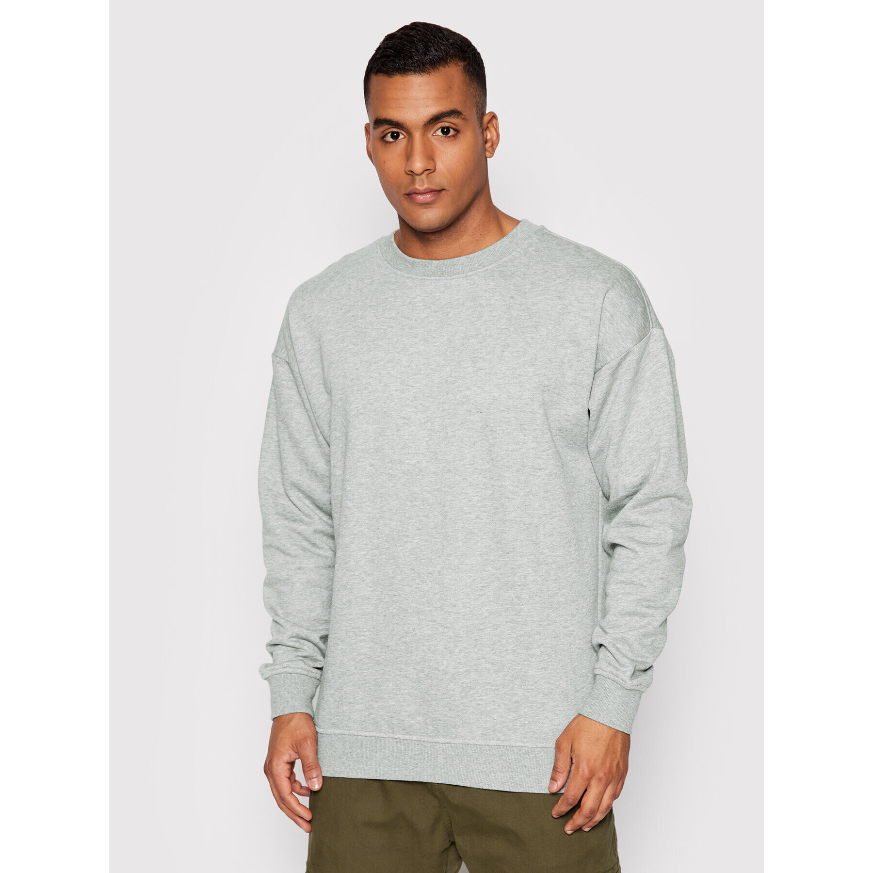 Urban Classics Bluză Crewneck TB1591 Gri Regular Fit - Pled.ro