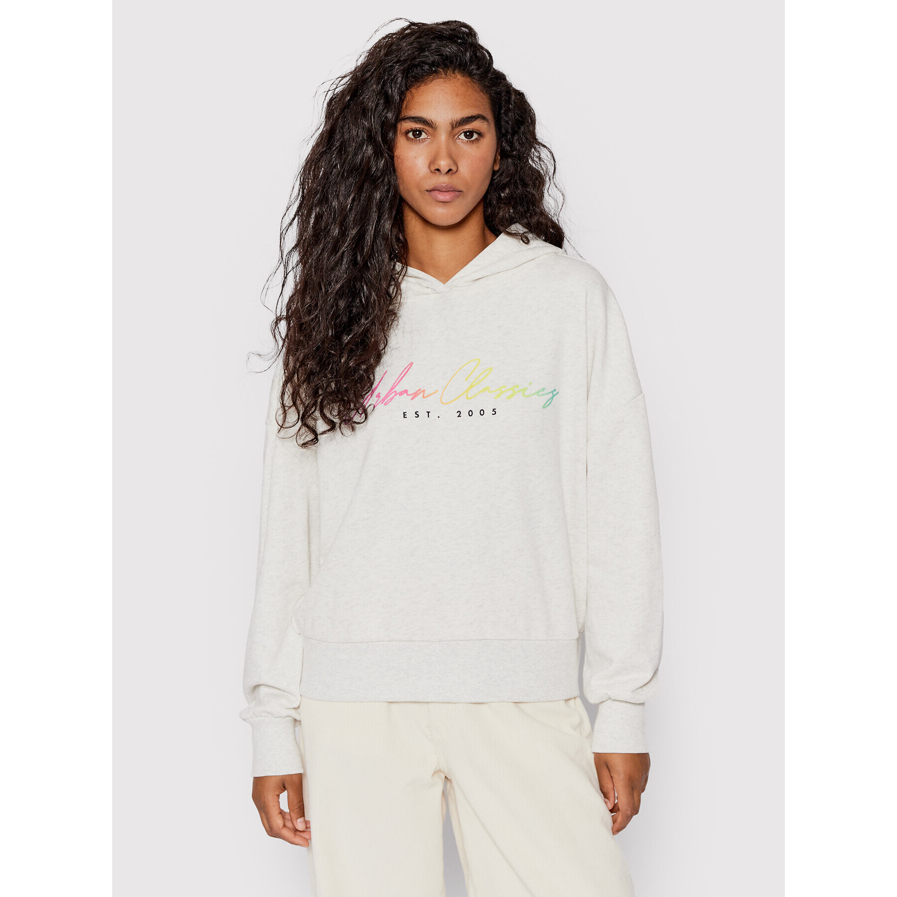 Urban Classics Bluză Rainbow TB5001 Bej Oversize - Pled.ro