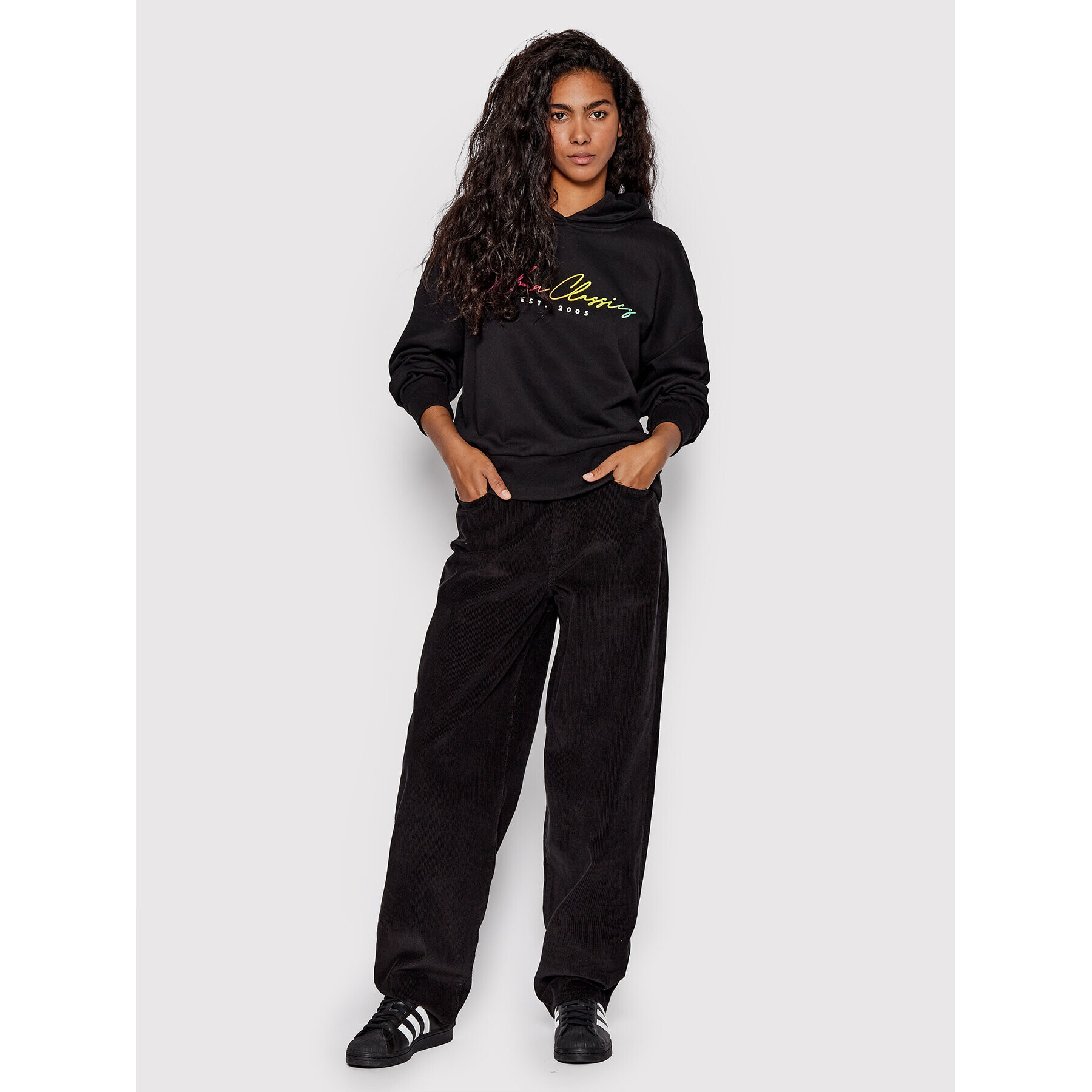 Urban Classics Bluză Rainbow TB5001 Negru Oversize - Pled.ro