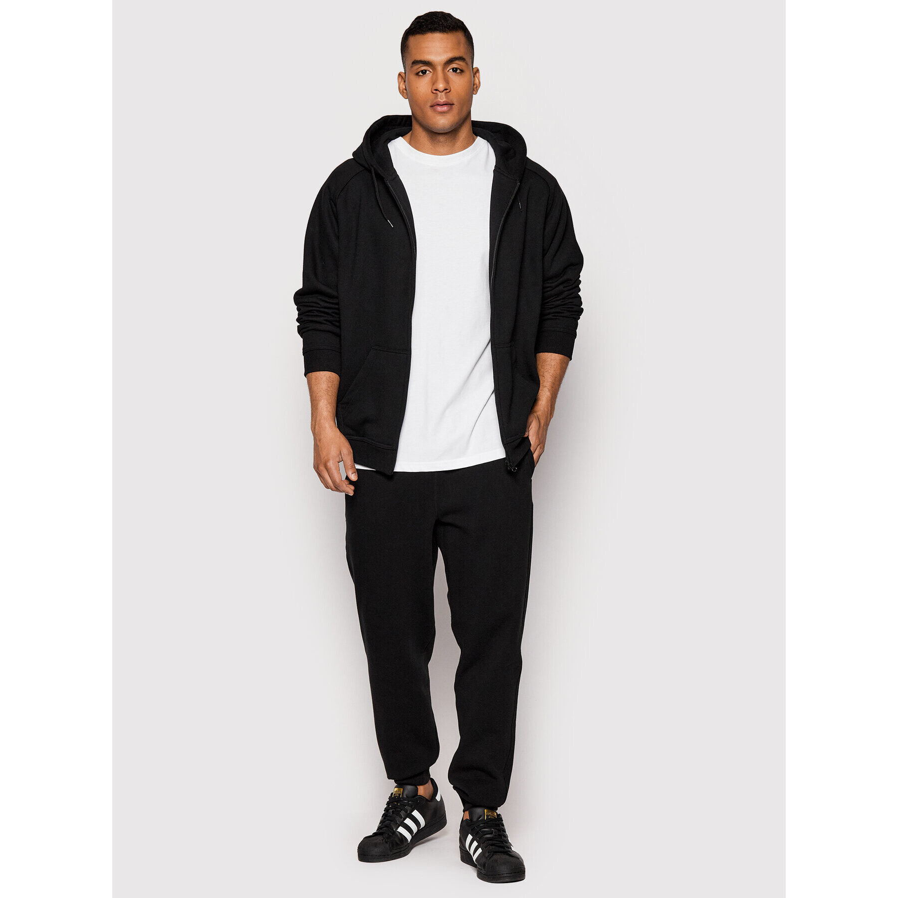 Urban Classics Bluză Zip TB014C Negru Regular Fit - Pled.ro