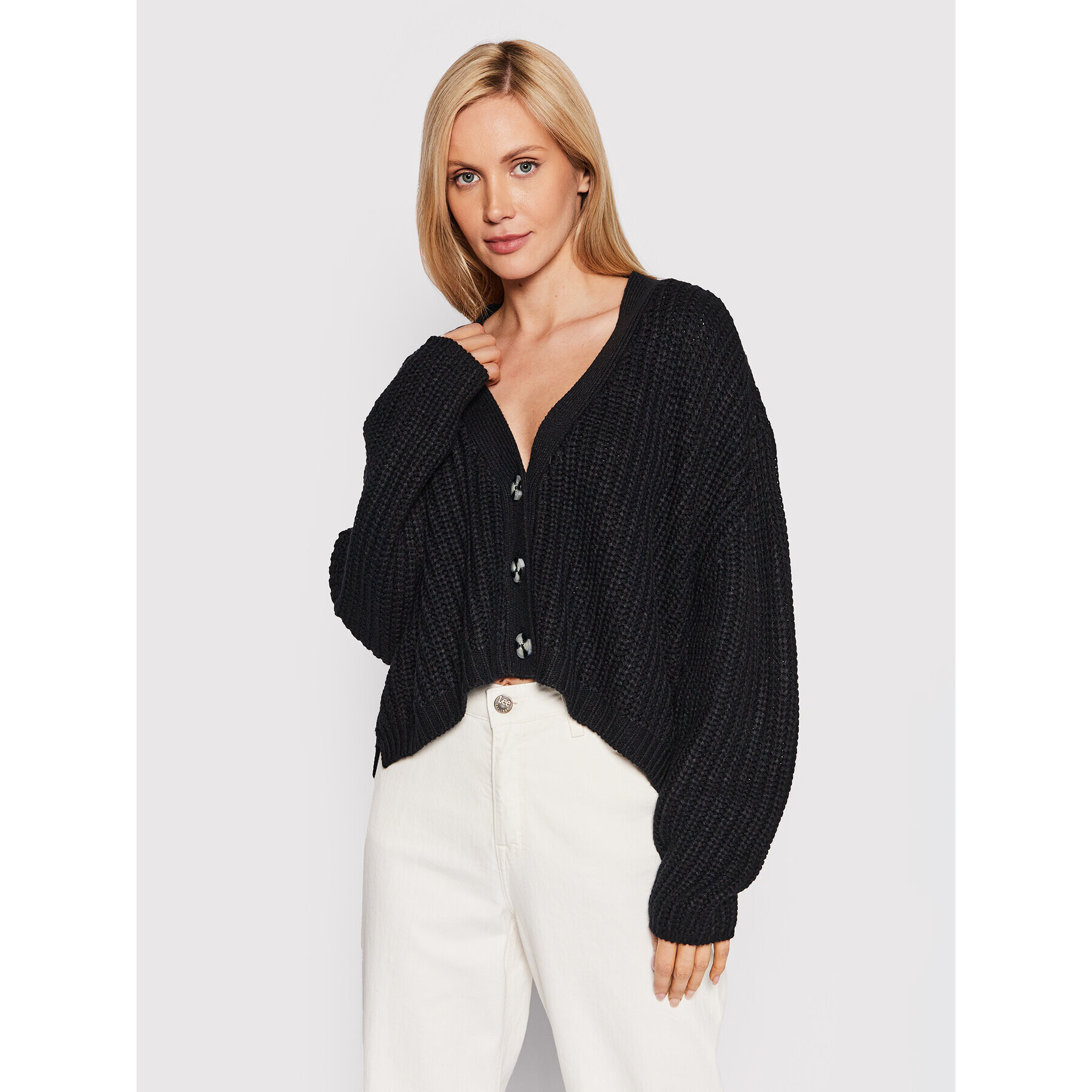 Urban Classics Cardigan TB4012 Negru Oversize - Pled.ro