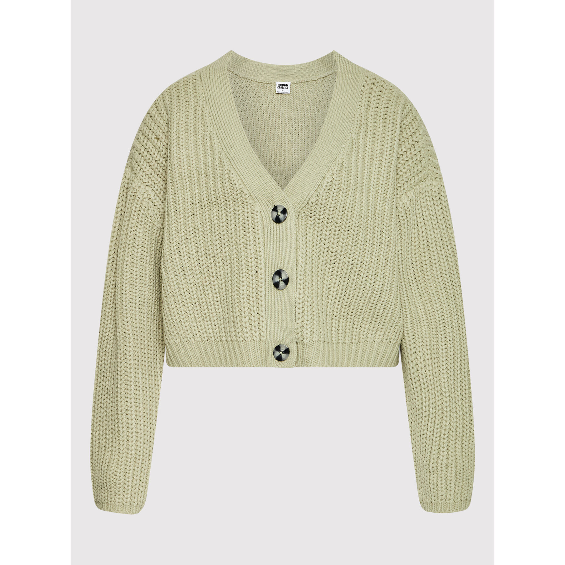 Urban Classics Cardigan TB4012 Verde Oversize - Pled.ro