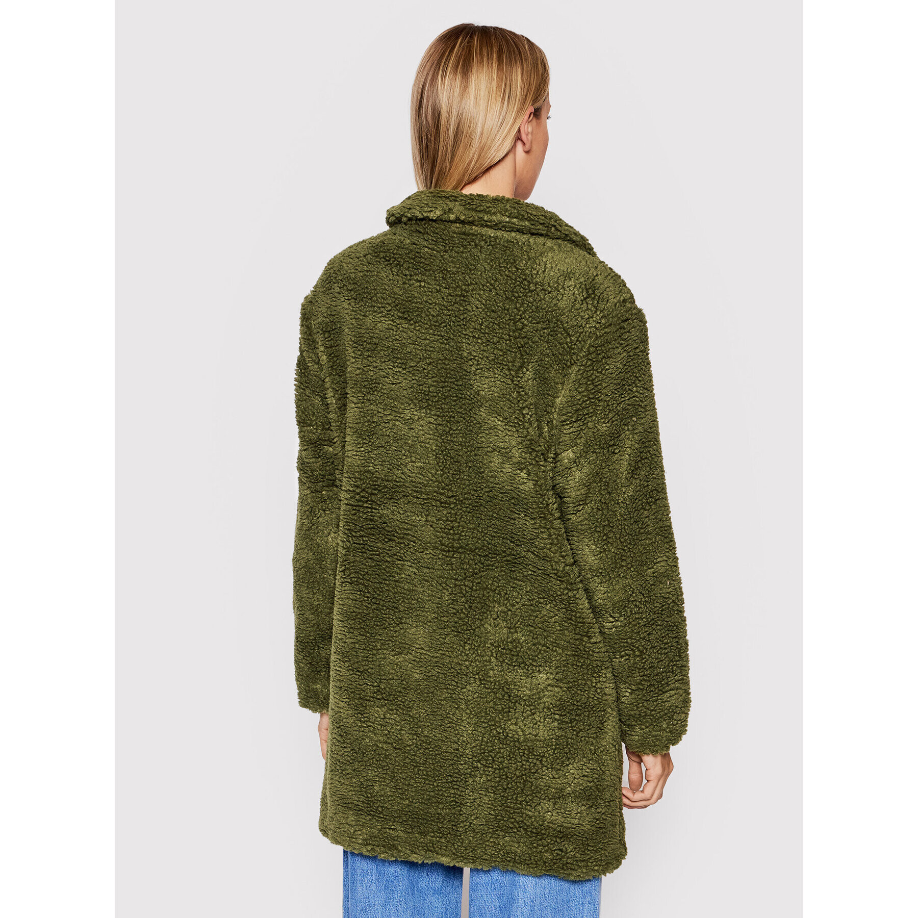 Urban Classics Cojoc Sherpa TB3058 Verde Oversize - Pled.ro