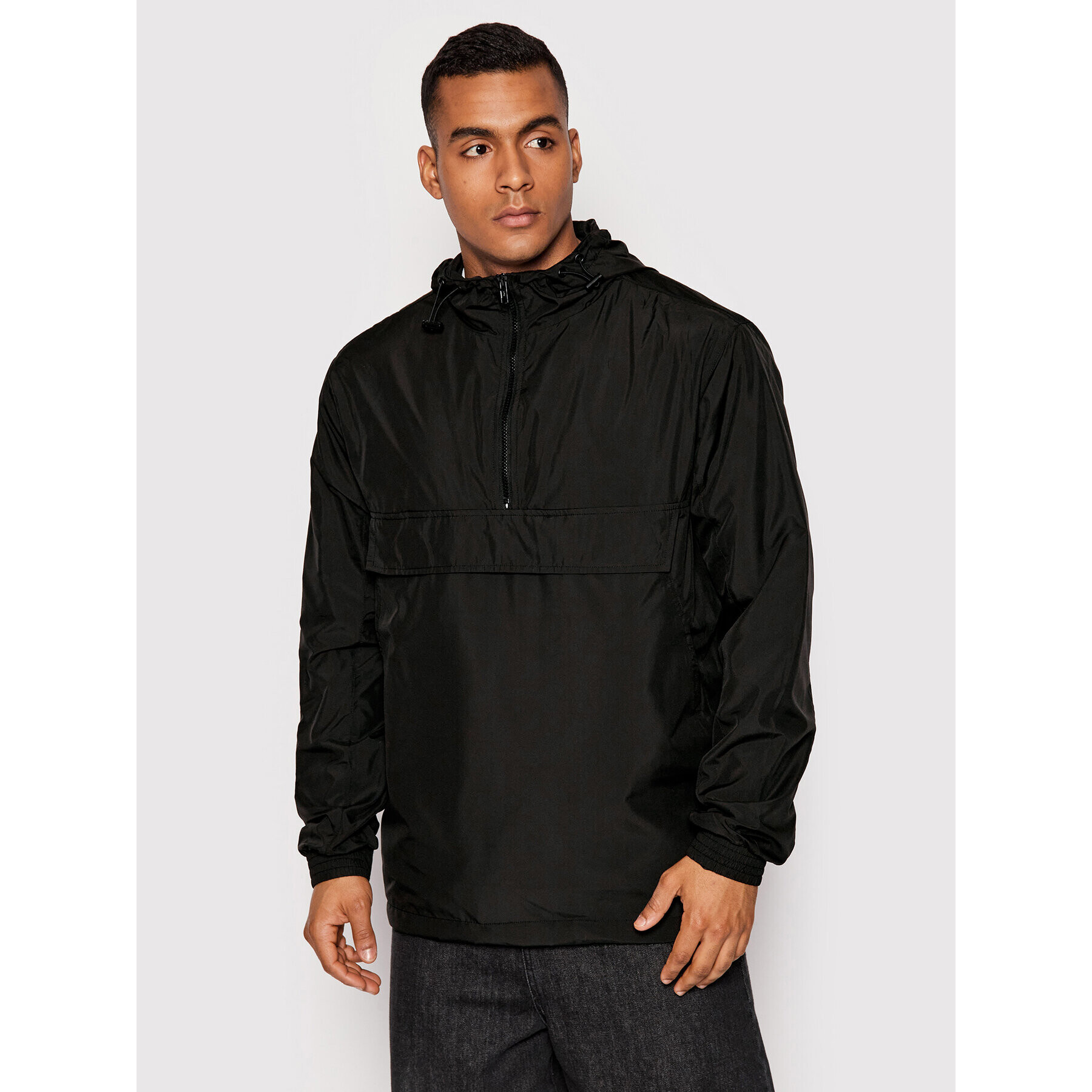 Urban Classics Geacă fără fermoar Basic TB2100 Negru Regular Fit - Pled.ro