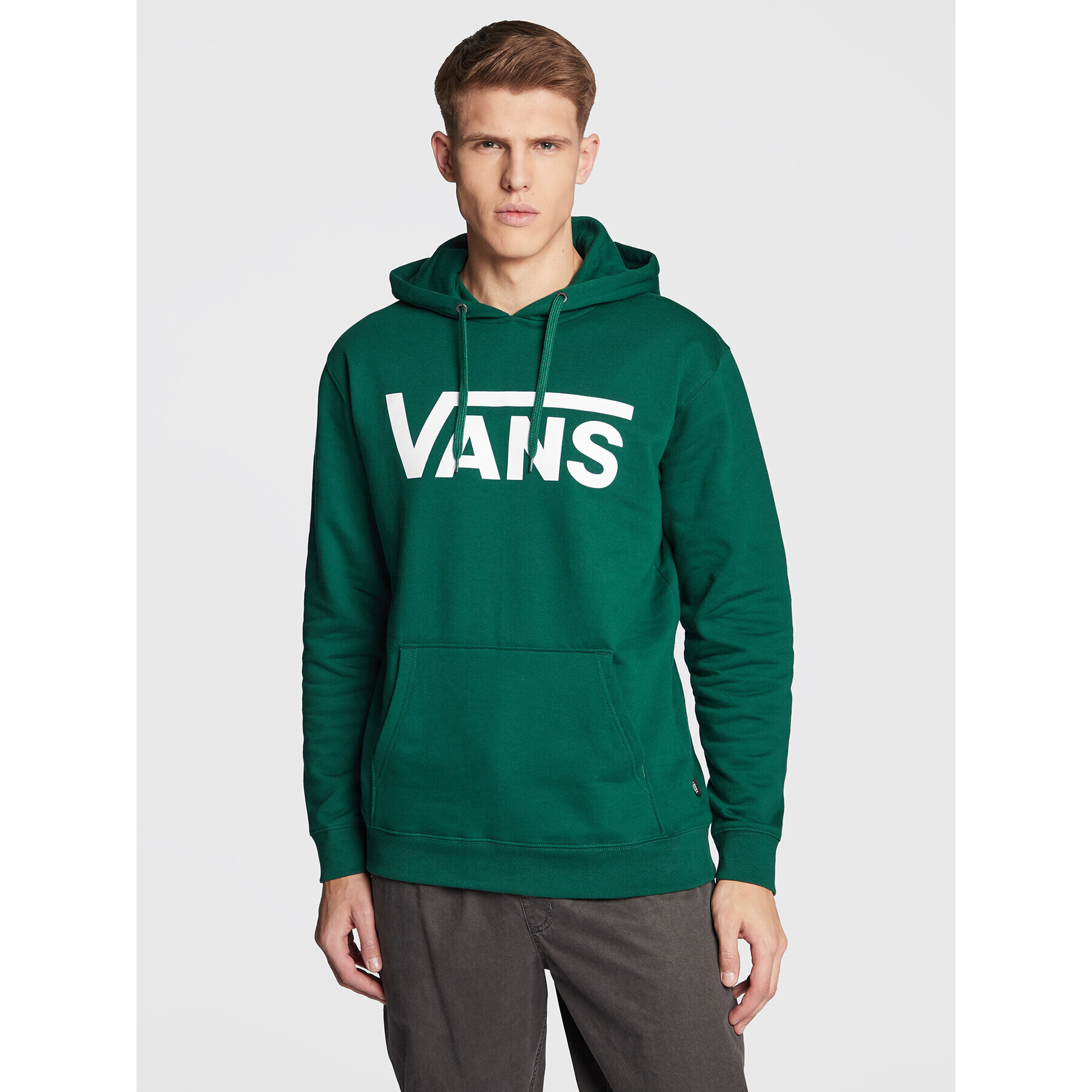 Vans Bluză Classic VN0A456B Verde Regular Fit - Pled.ro