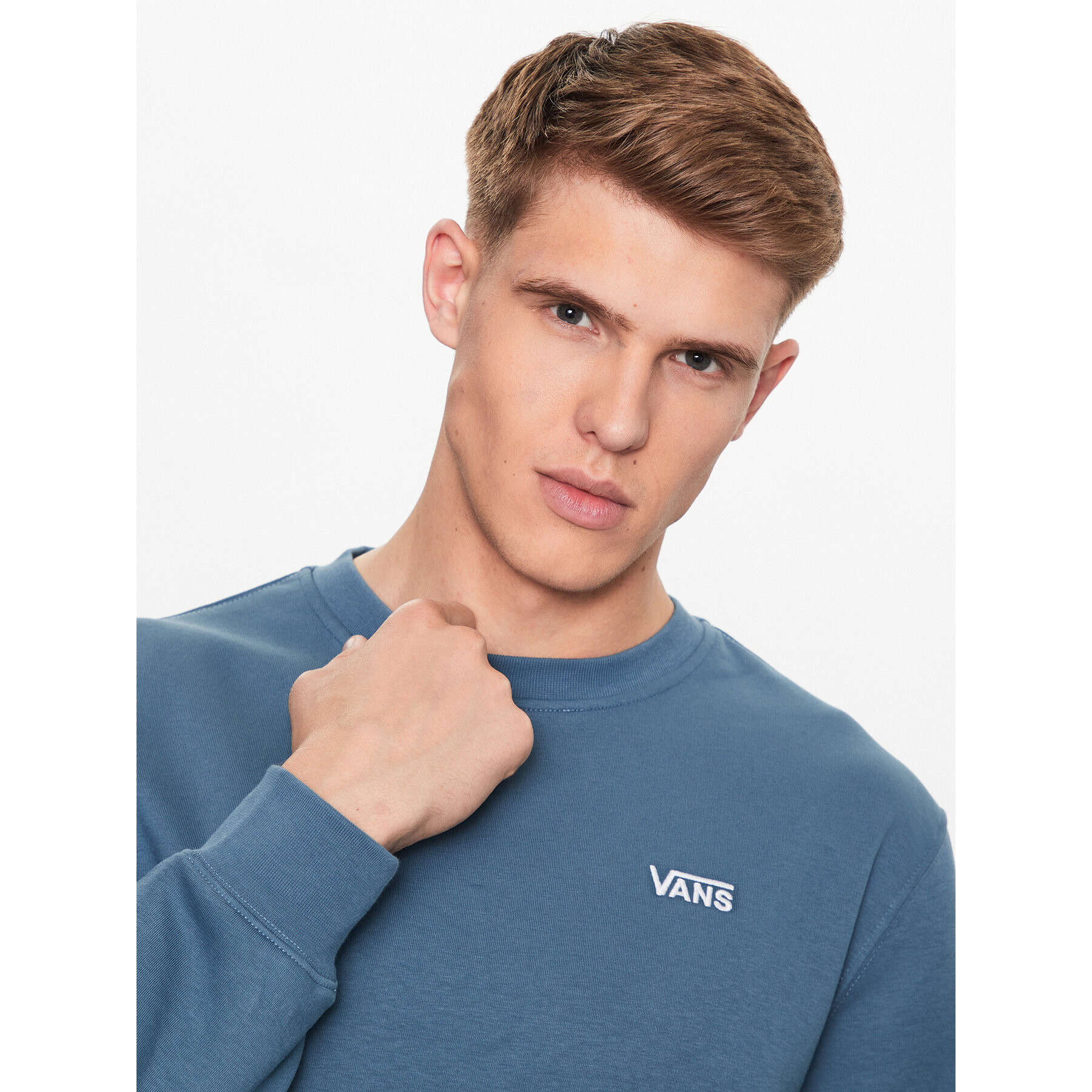 Vans Bluză Core Basic Crew Fleece VN0A7YDU Albastru Classic Fit - Pled.ro